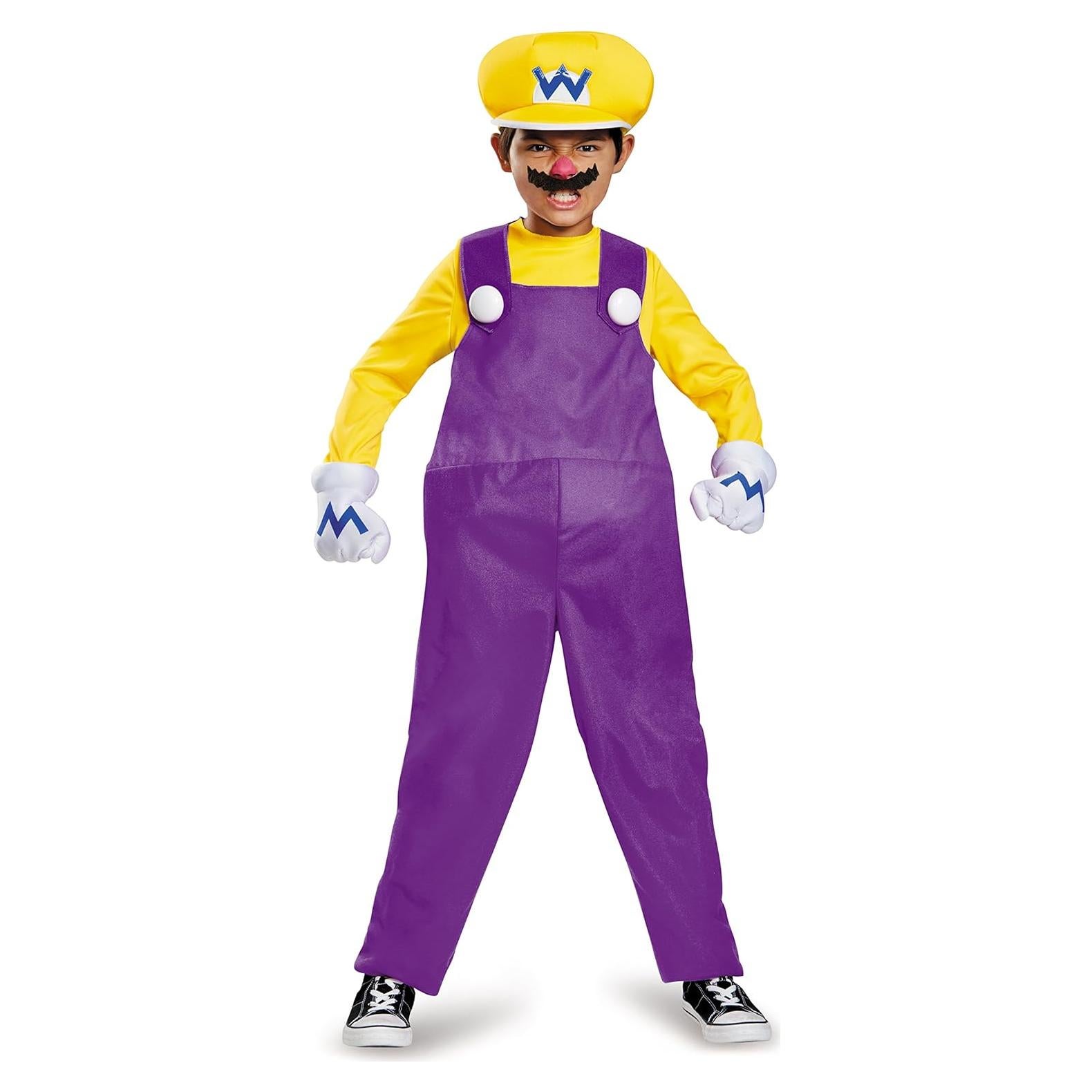 Disfraz Wario Deluxe Nintendo para Niños 4-6 Años