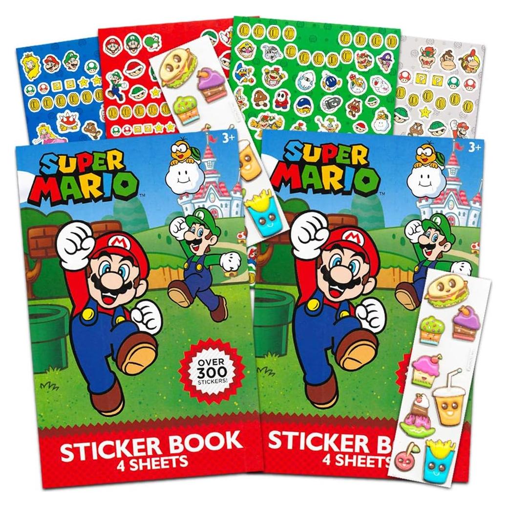 Paquete de Stickers Super Mario - 600 Stickers Coloridos