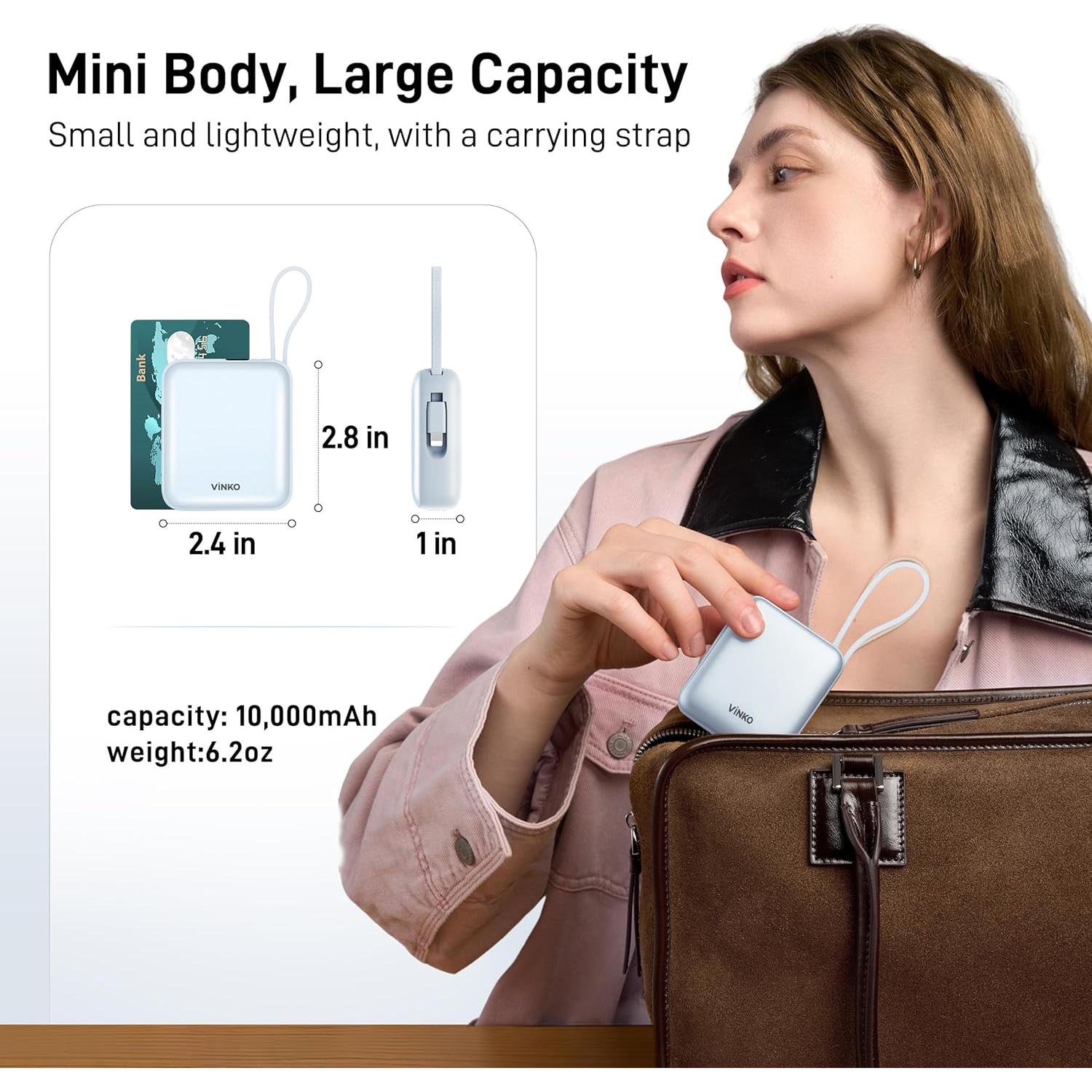 Cargador Portátil Mini 10000mAh 22.5W USB-C Shenzhen LDTEK