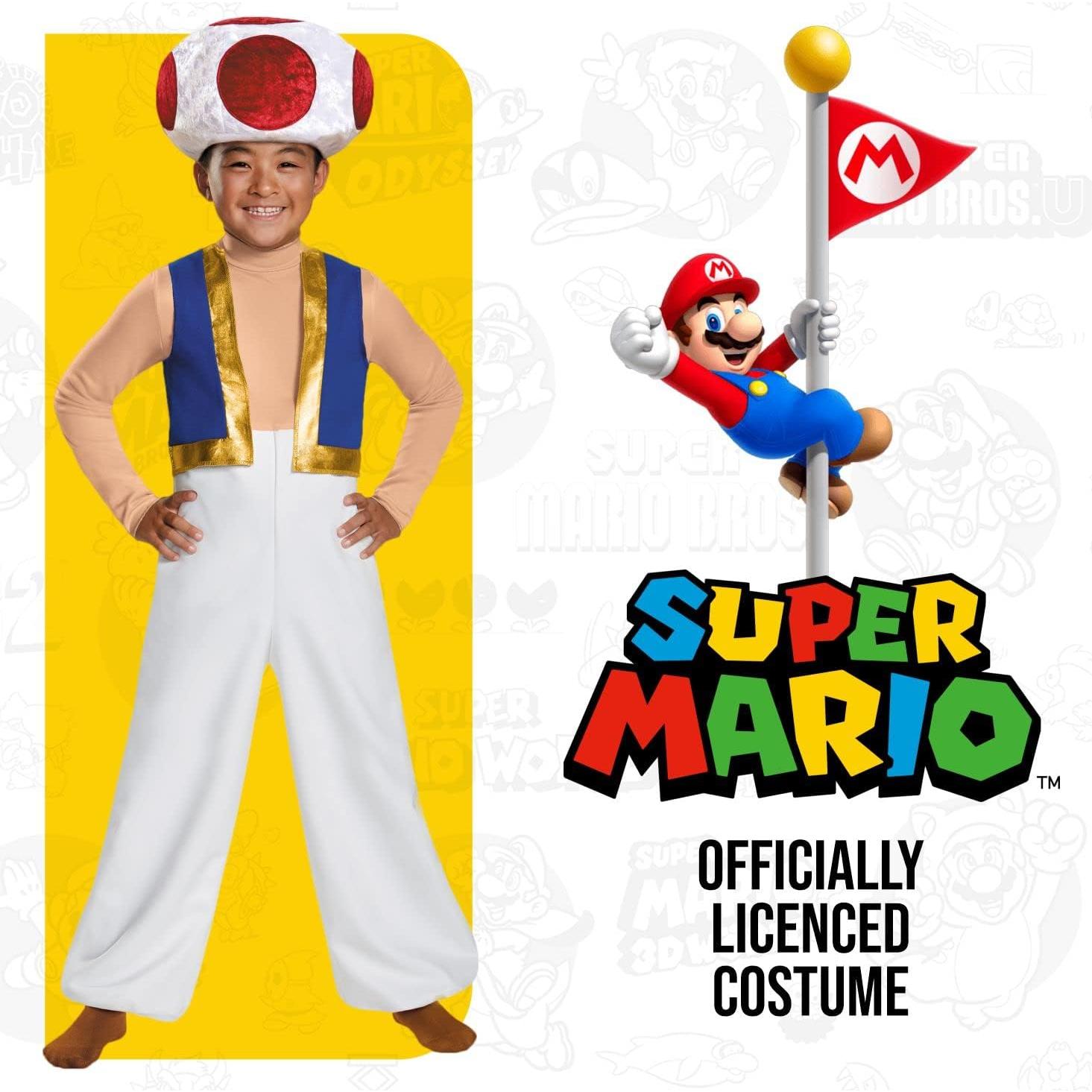 Disfraz Deluxe Toad Super Mario Bros. 10-12 años