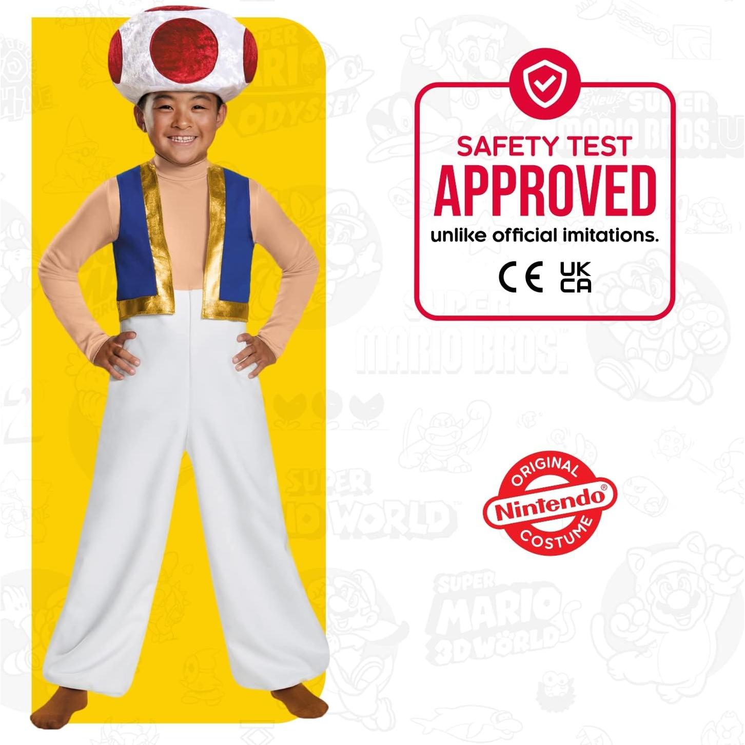 Disfraz Deluxe Toad Super Mario Bros. 10-12 años