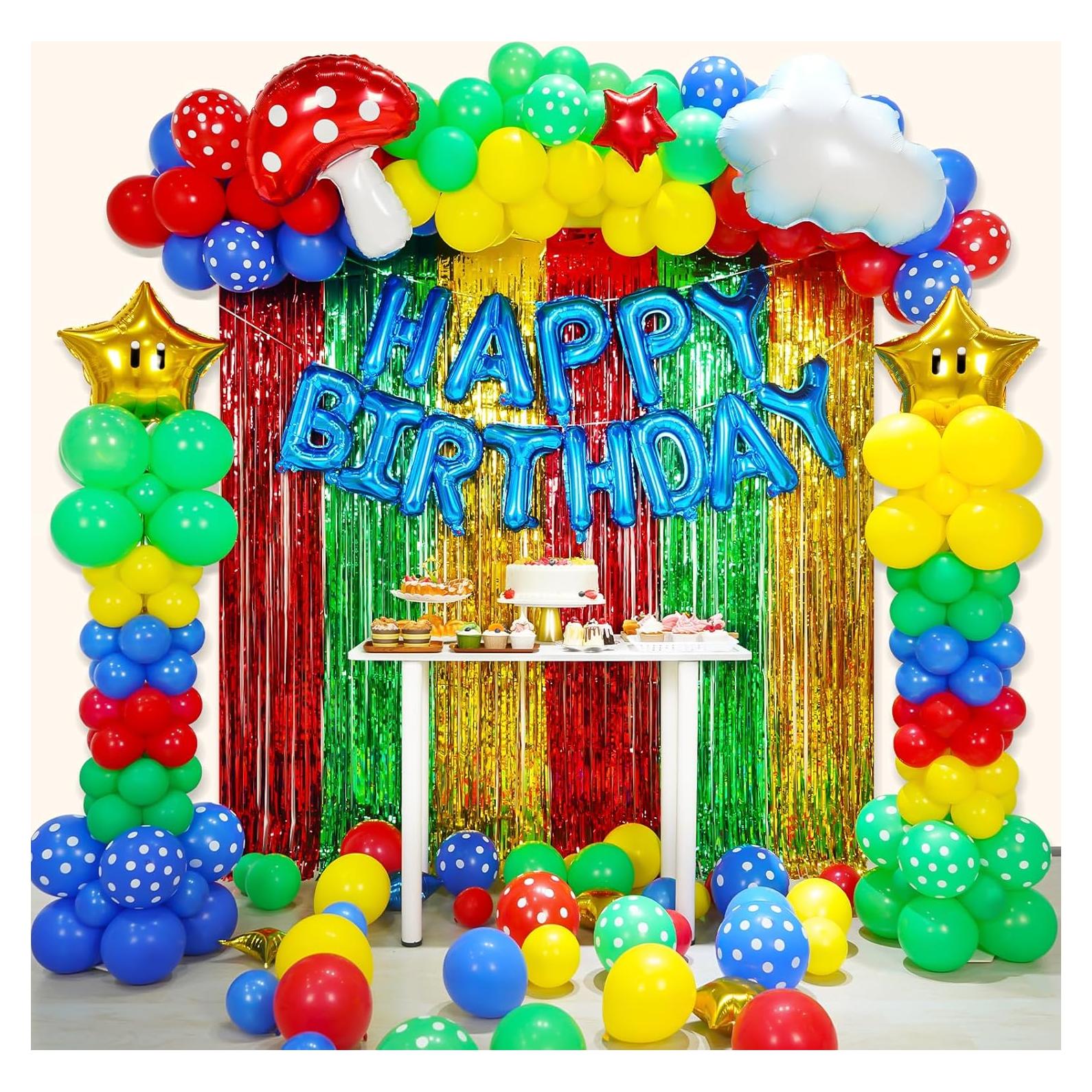 Kit de Decoración de Fiesta Super Bros 226 Pcs - Fine Clutter