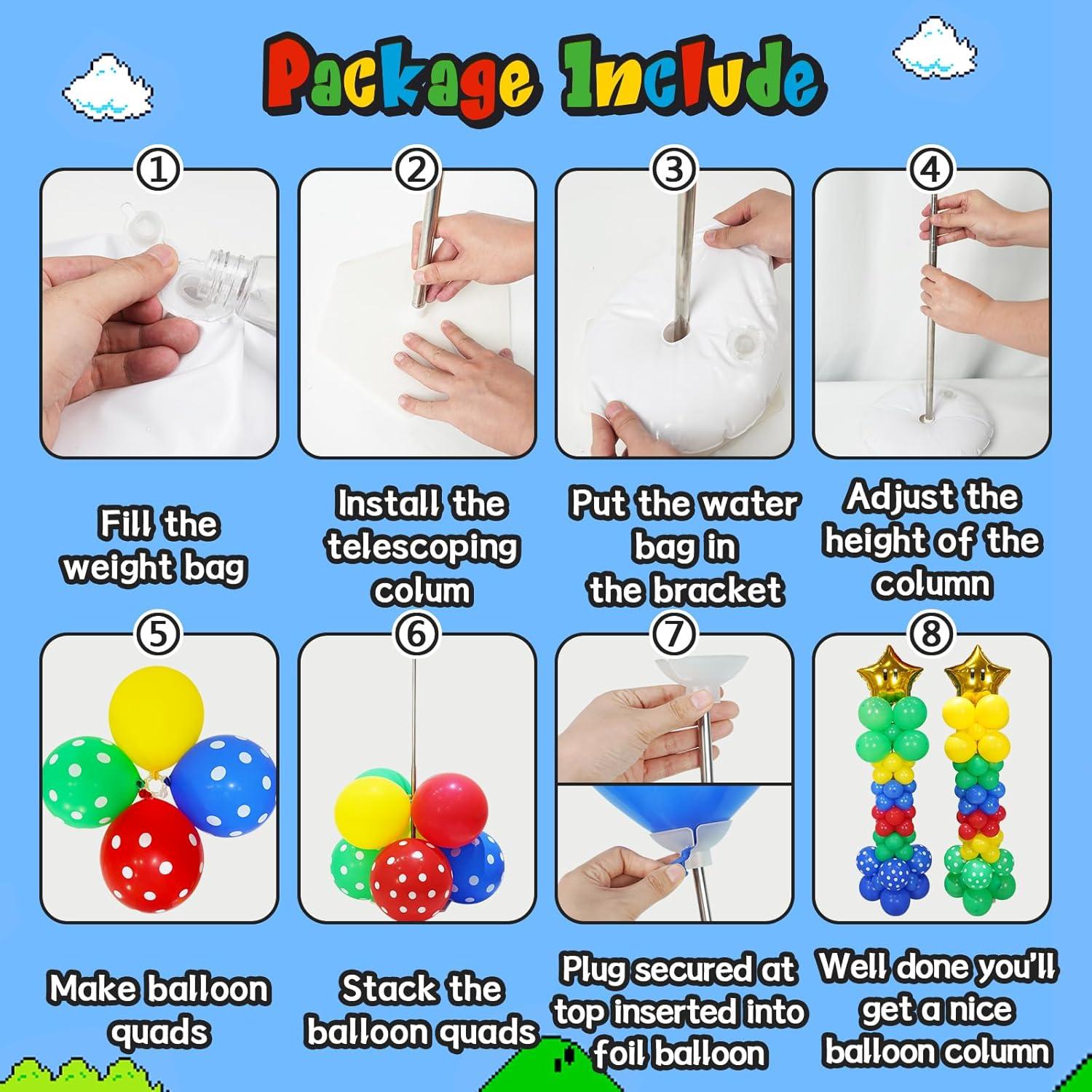 Kit de Decoración de Fiesta Super Bros 226 Pcs - Fine Clutter