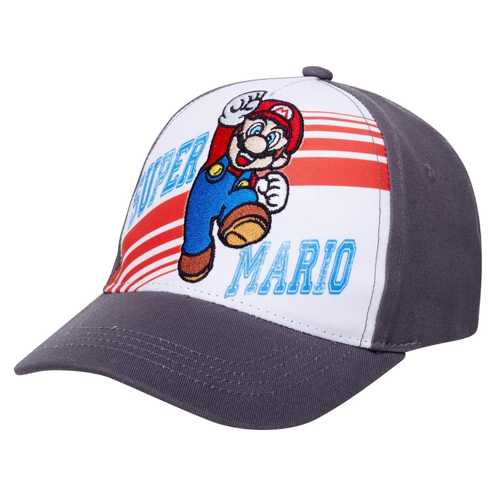 Gorra de béisbol Nintendo Super Mario 3D para niños 4-7 años