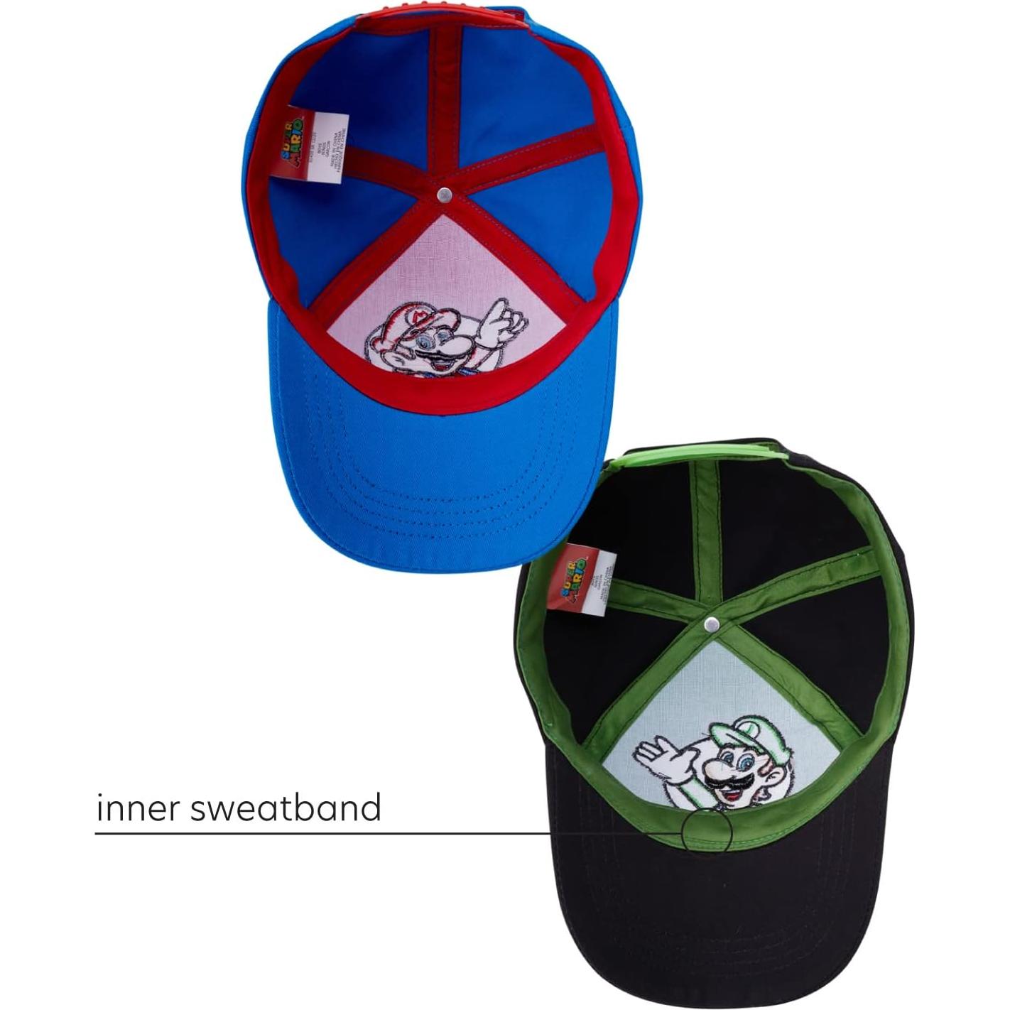 Gorra de béisbol Nintendo Super Mario para niños 4-7 años