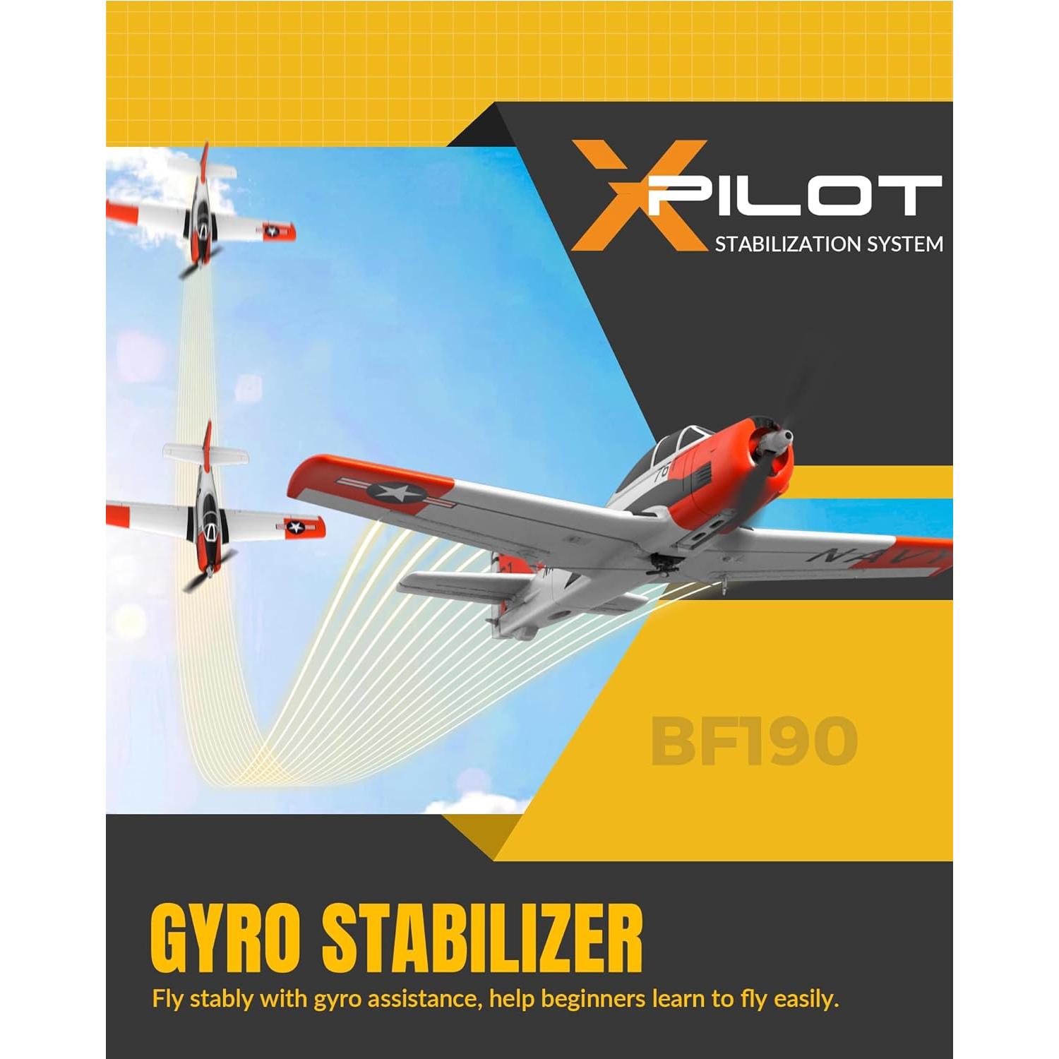 Avión RC Volantex T28 Trojan 4CH con Xpilot 0,67kg