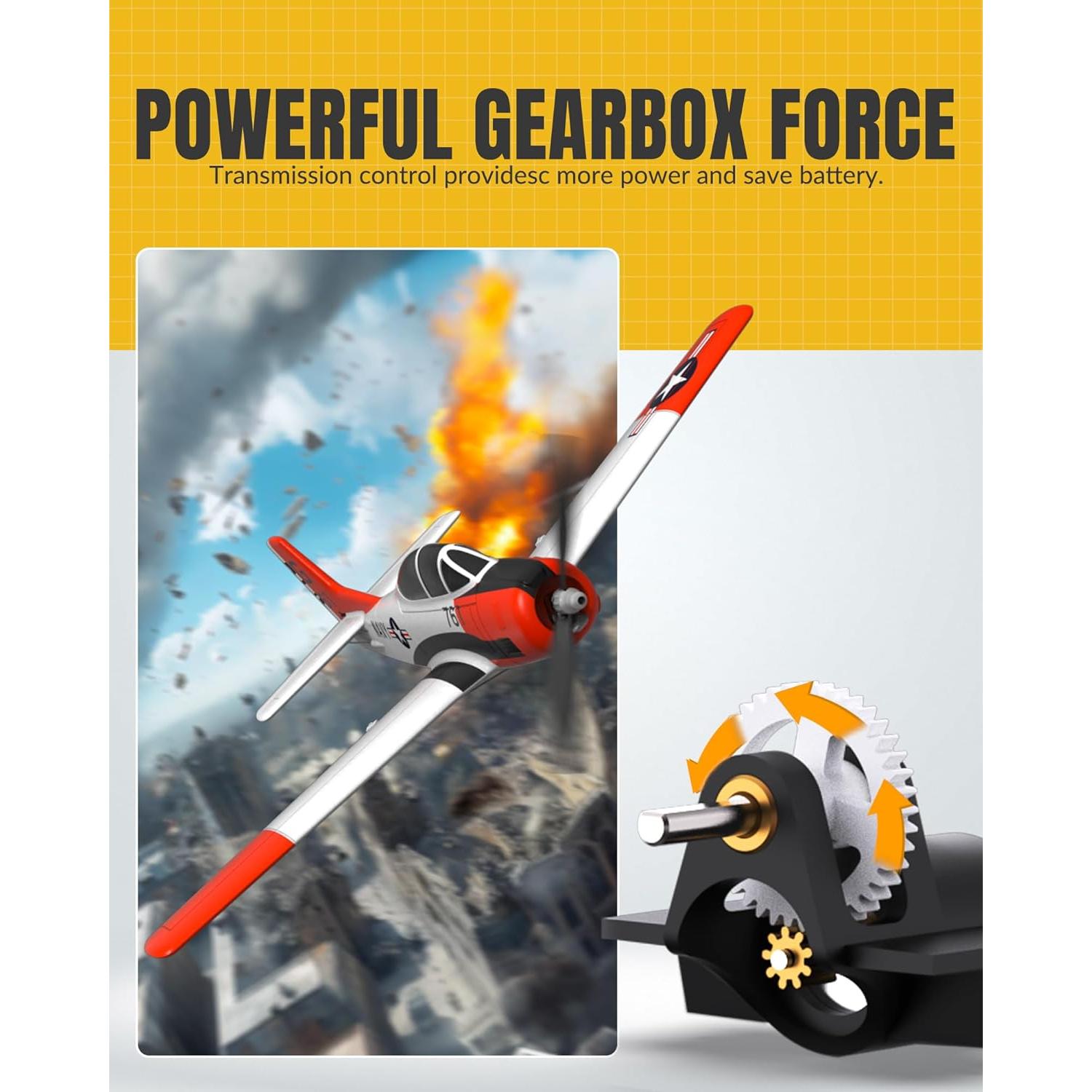 Avión RC Volantex T28 Trojan 4CH con Xpilot 0,67kg