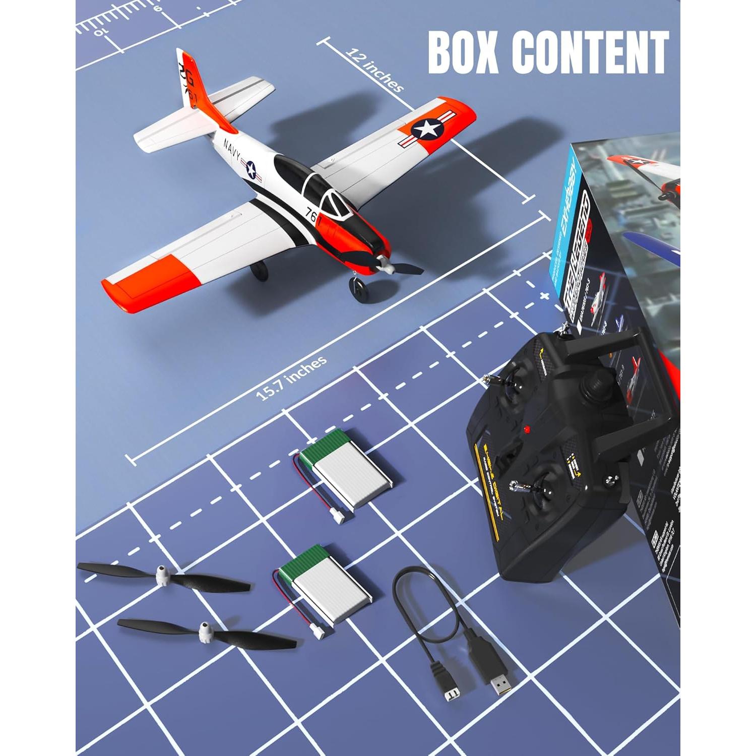 Avión RC Volantex T28 Trojan 4CH con Xpilot 0,67kg