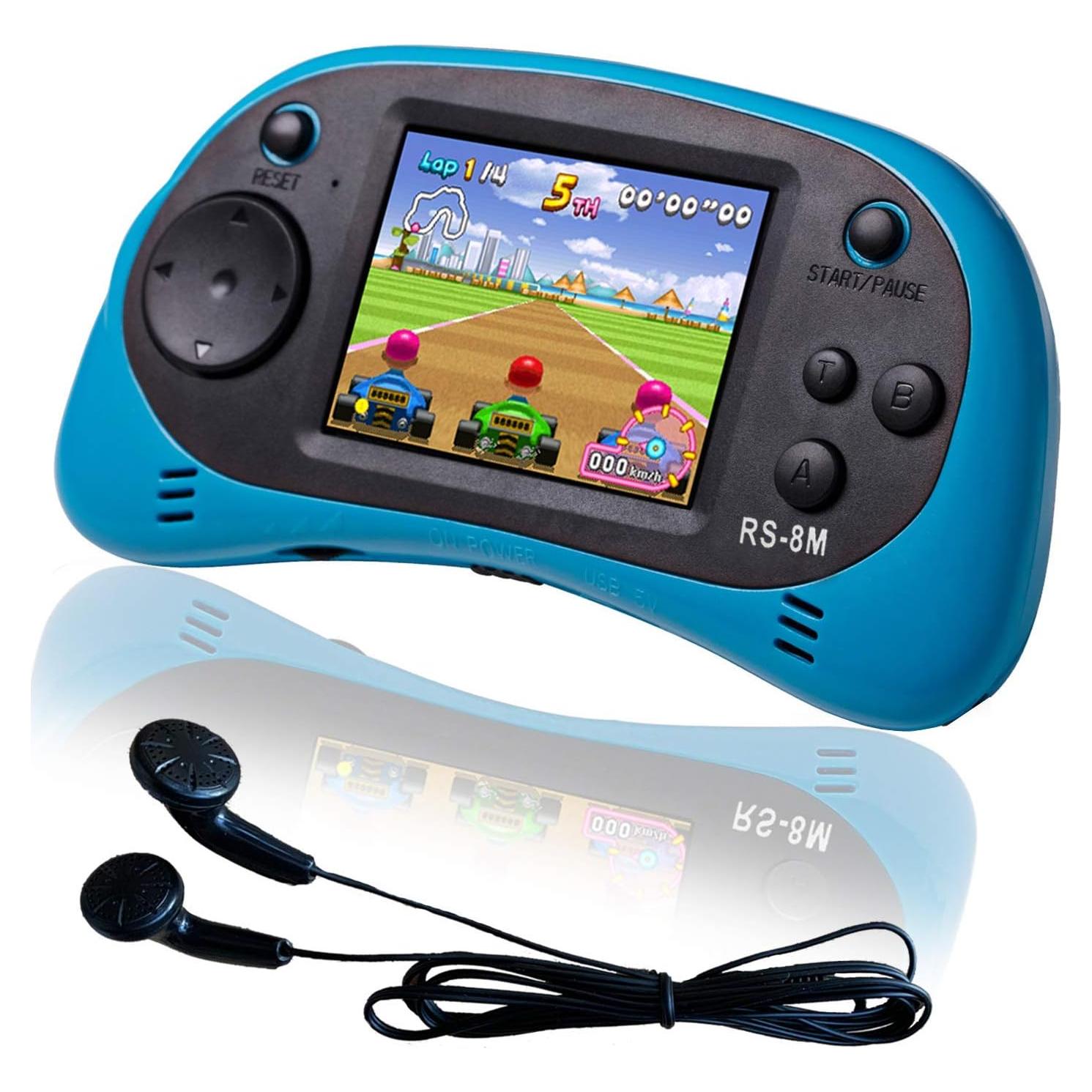 Consola de Juegos Portátil EASEGMER 16 Bits 220 Juegos HD Azul