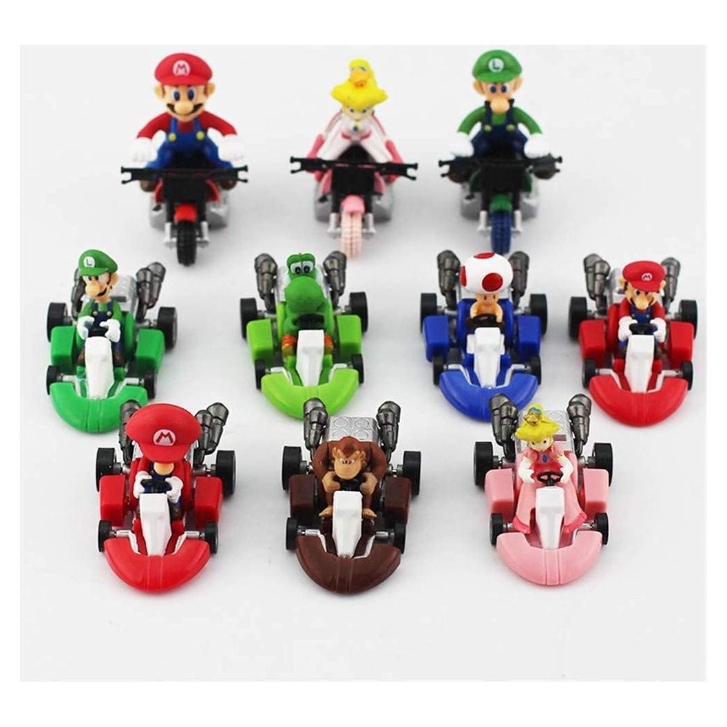 Figuras de Juguete Super Mario 10 Pcs PVC 5 cm
