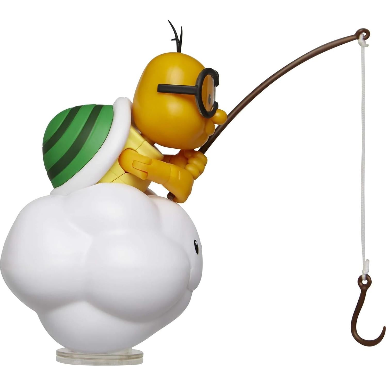 Figura Articulada Nintendo Super Mario Lakitu 10 cm con Caña