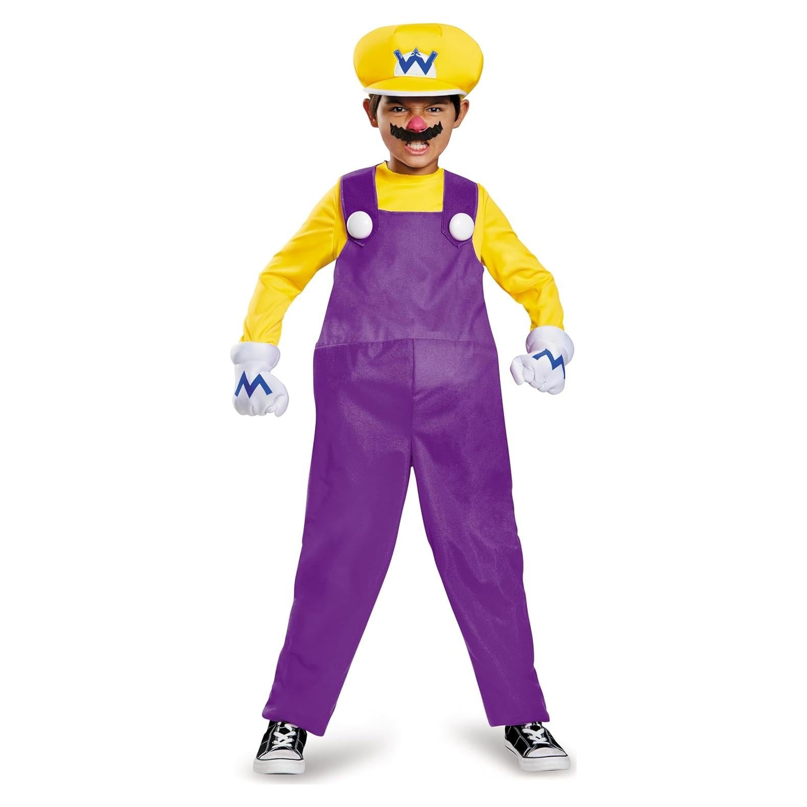 Disfraz Wario Deluxe Nintendo para Niños 7-8 Años