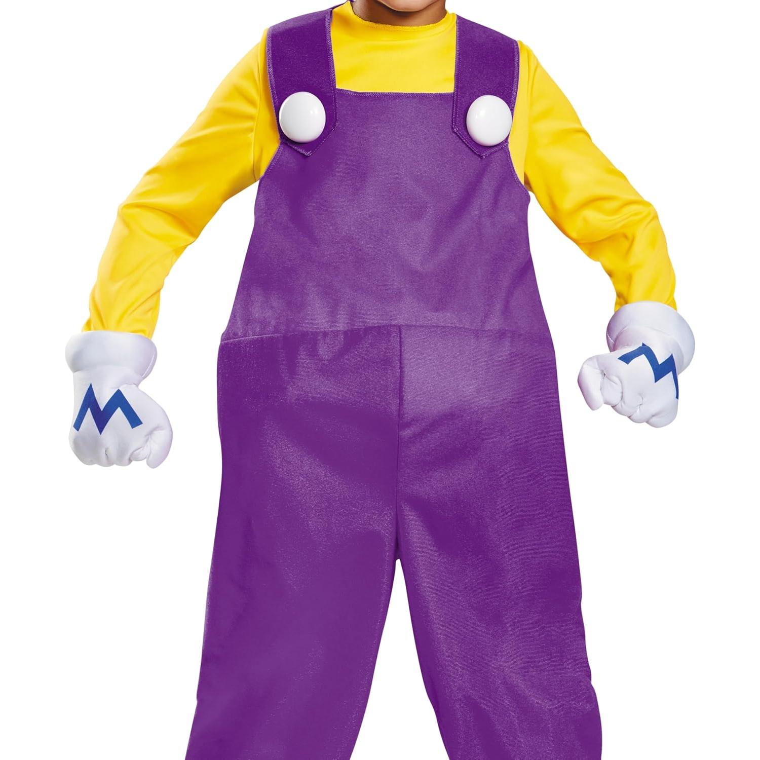 Disfraz Wario Deluxe Nintendo para Niños 7-8 Años