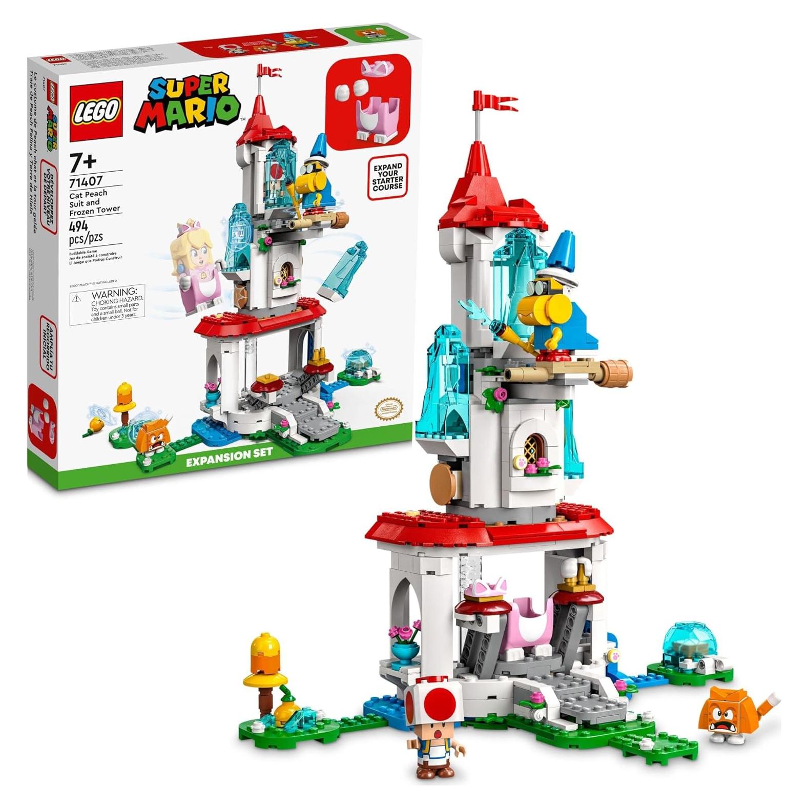 LEGO Super Mario Traje de Gato Peach y Torre Congelada 71407