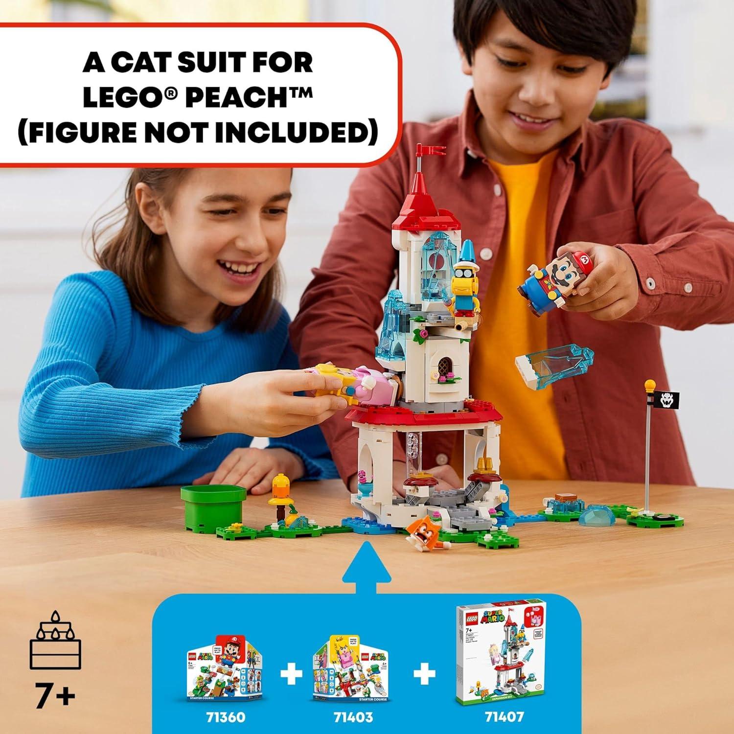 LEGO Super Mario Traje de Gato Peach y Torre Congelada 71407