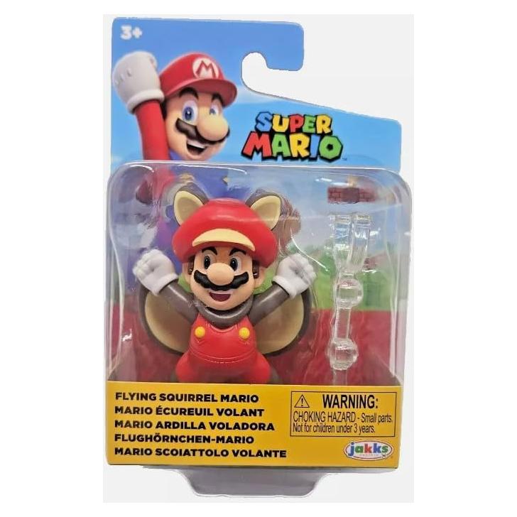 Figura de Acción Mario Ardilla Voladora Jakks 6.35 cm