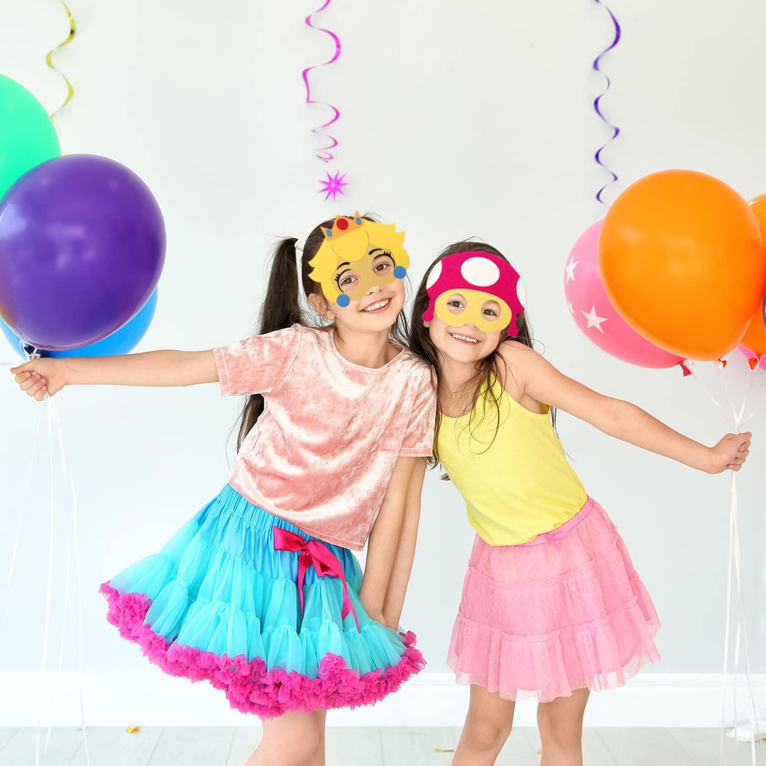 12 Máscaras de Fieltro para Niños Corpower - Fiesta y Cumpleaños