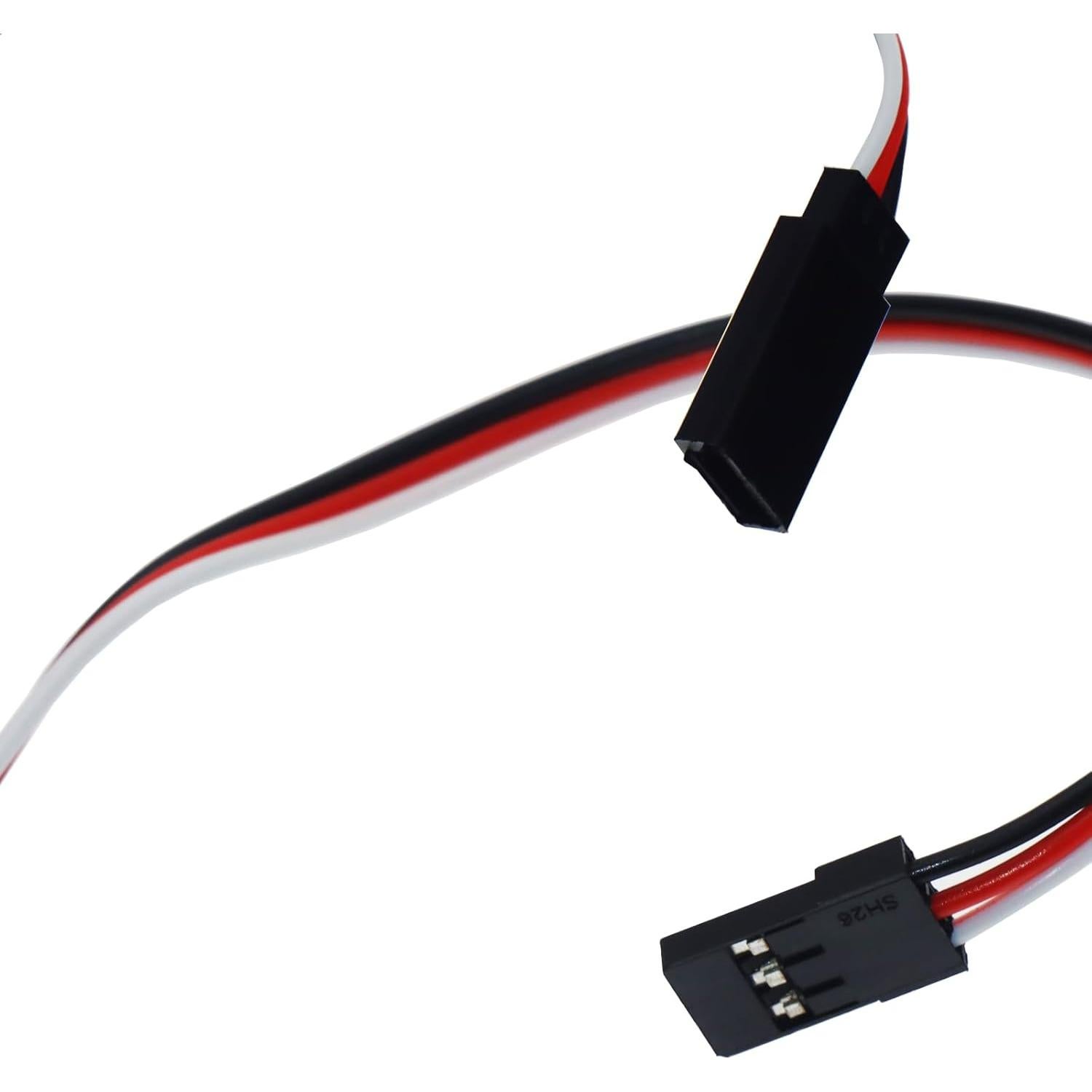 Cable de extensión de servo 3 pines Nvwadayu JR hembra a macho