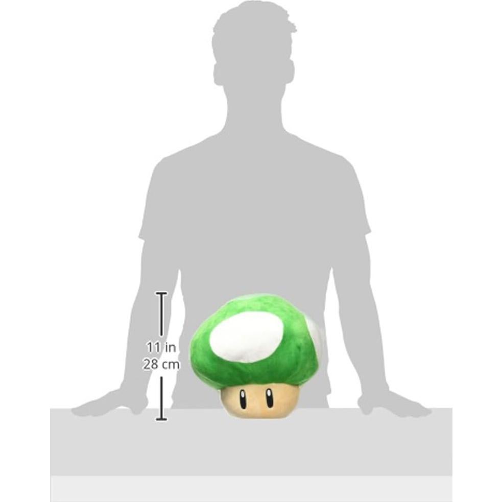 Almohada de Peluche 1UP Hongo Verde Pequeño Amigo 30.5 cm