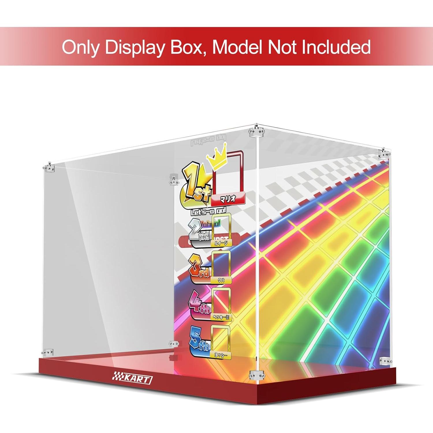 Caja de Exhibición Acrílica NAOCARD para Lego 72037 Mario Kart