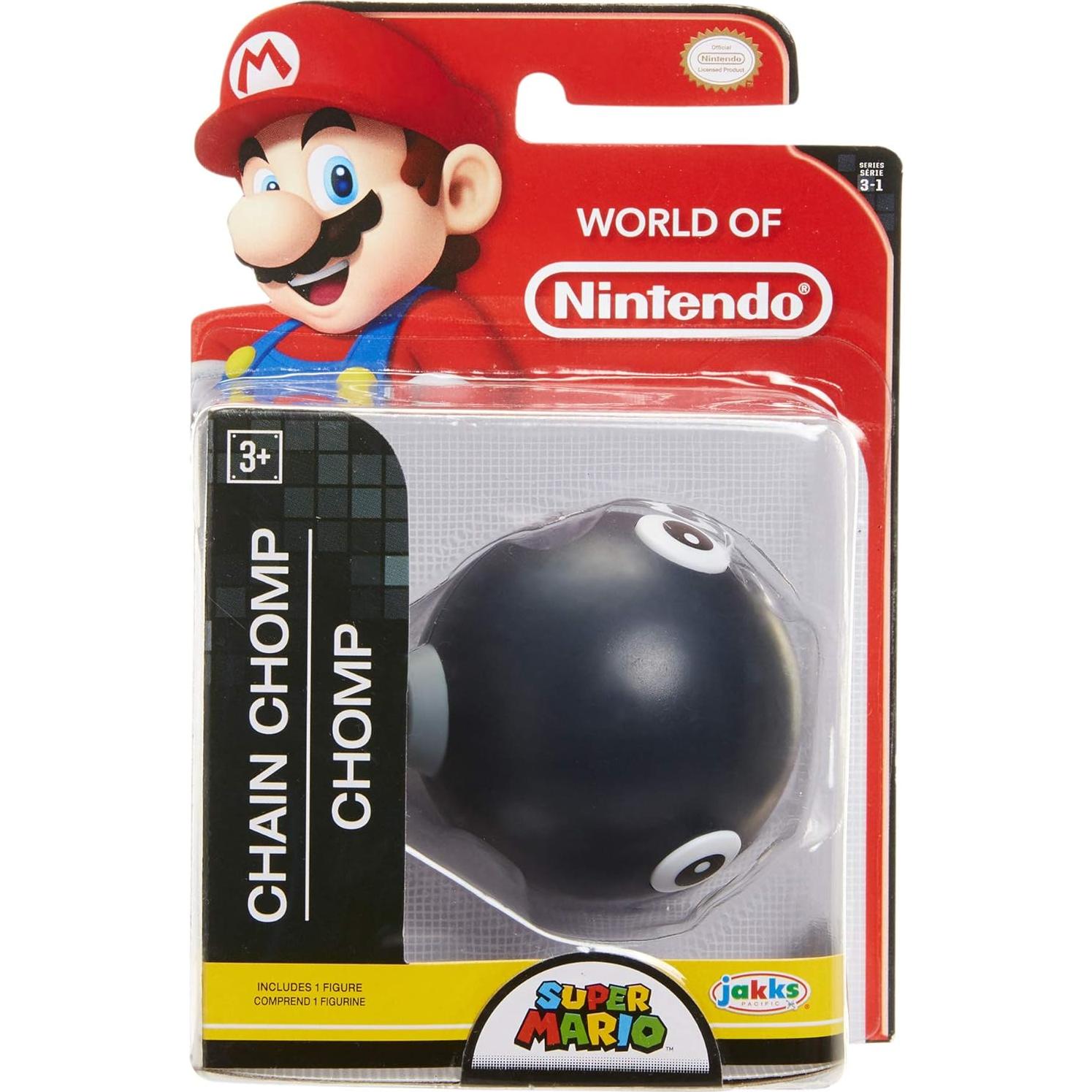 Figura Mini Chain Chomp 6.35 cm Jakks - Mundo de Nintendo