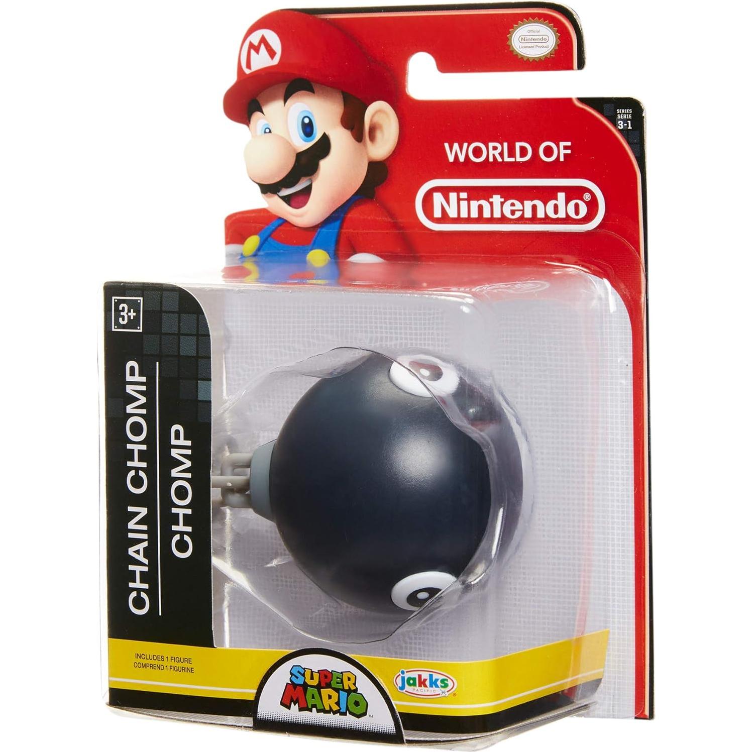 Figura Mini Chain Chomp 6.35 cm Jakks - Mundo de Nintendo
