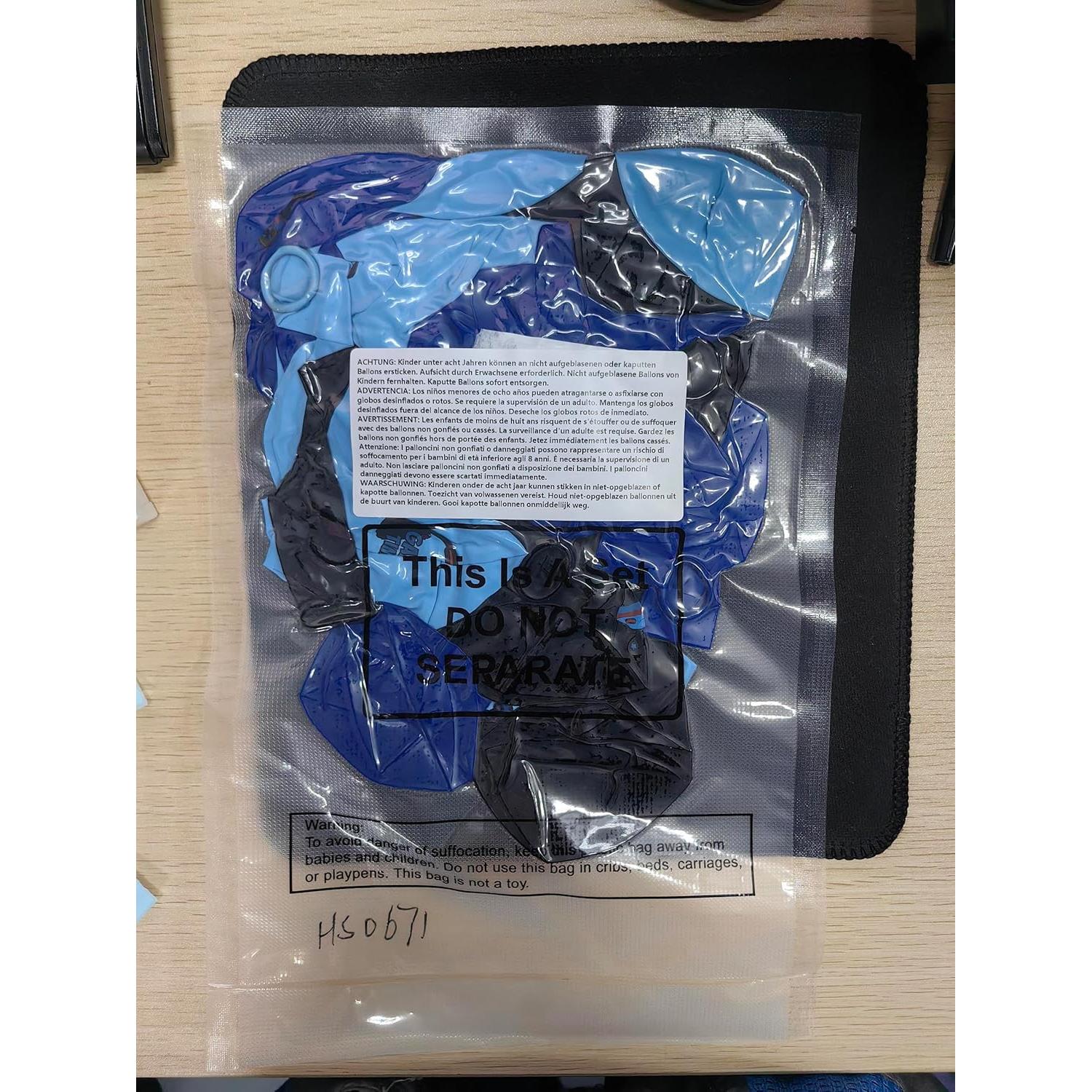 Conjunto de globos de cumpleaños Aoriher 36 piezas videojuegos azul