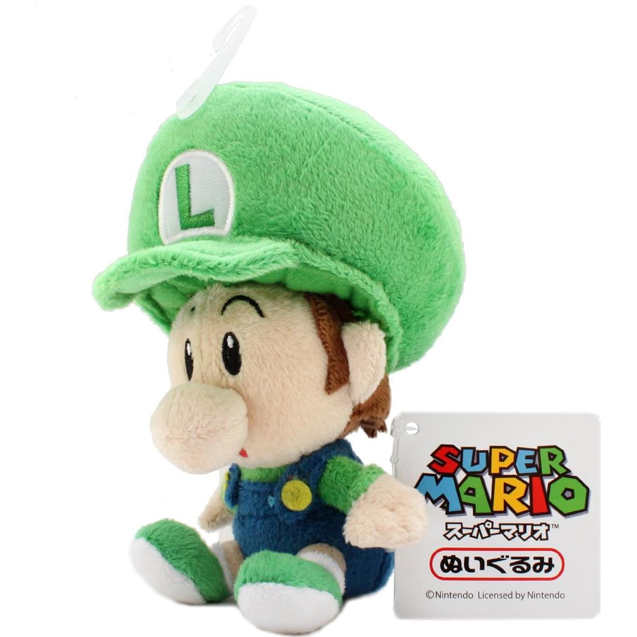 Muñeco de peluche Baby Luigi Sanei 12.7 cm Suave Oficial