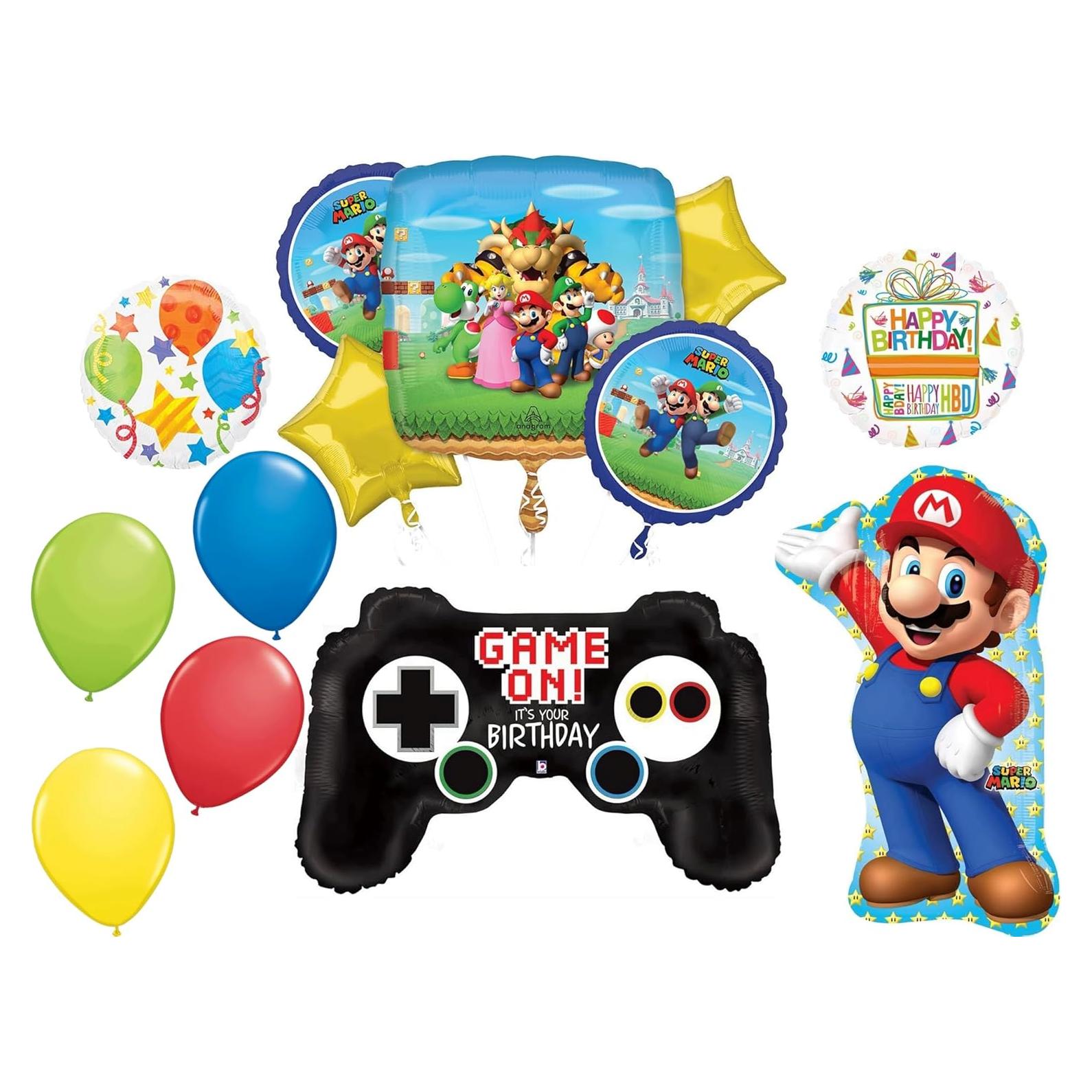 Ramo de Globos de Cumpleaños Mario Bros Anagram BQ_4138