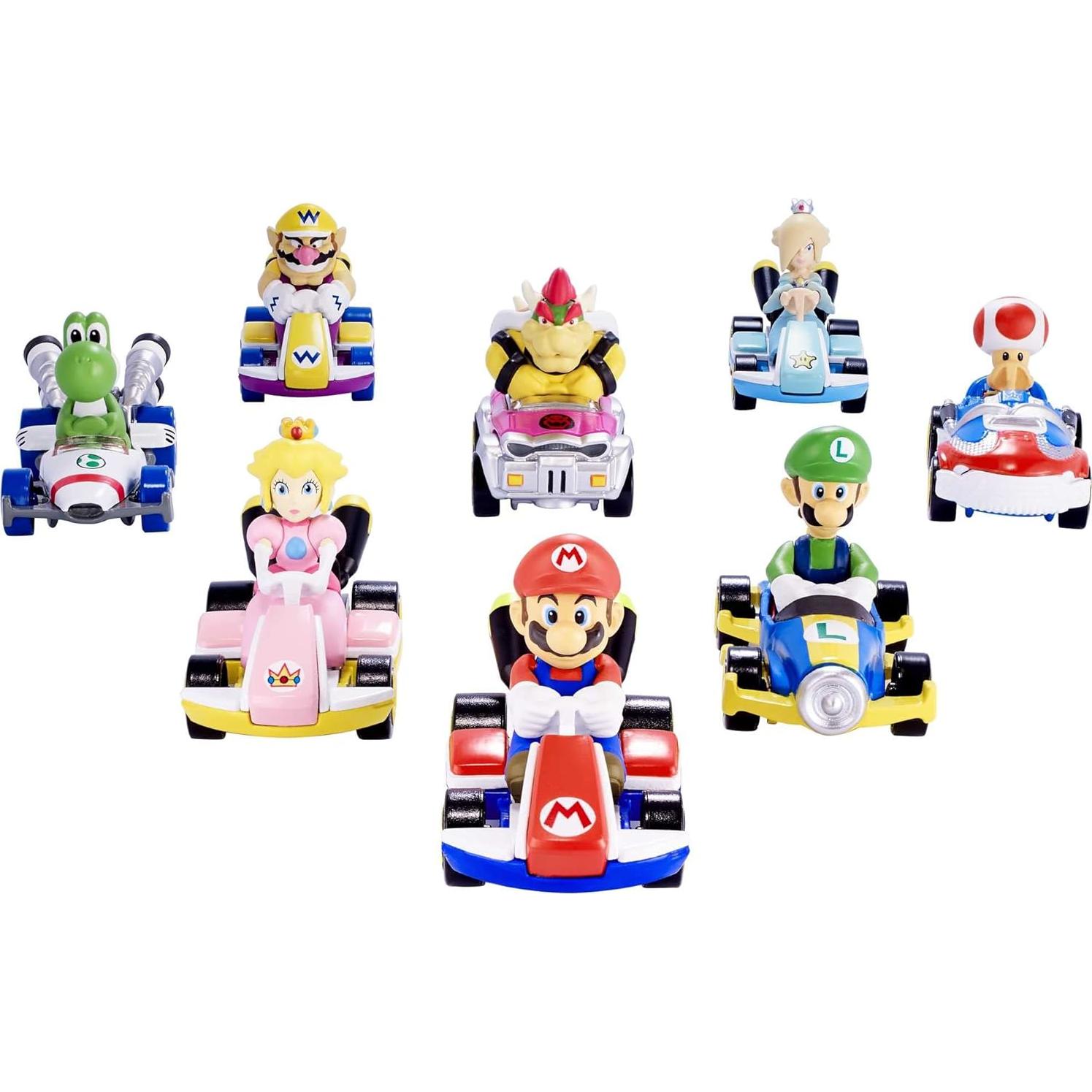 Hot Wheels Mario Kart Toad 1:64 Die-Cast con Vehículo Sneeker