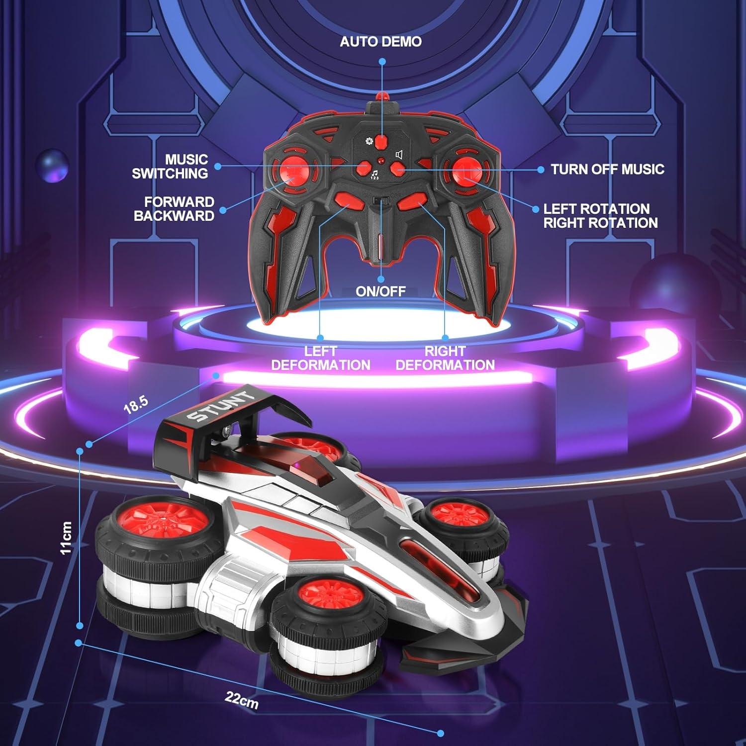 Coche RC Stunt YEMIAI 8865R 360° Iluminación y Música