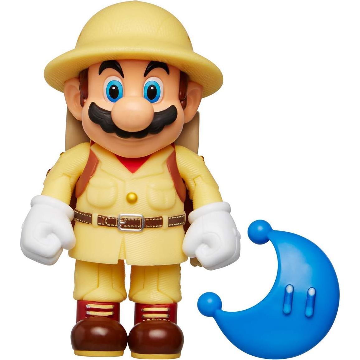 Figura Articulada Super Mario 10 cm Jakks con Luna de Poder
