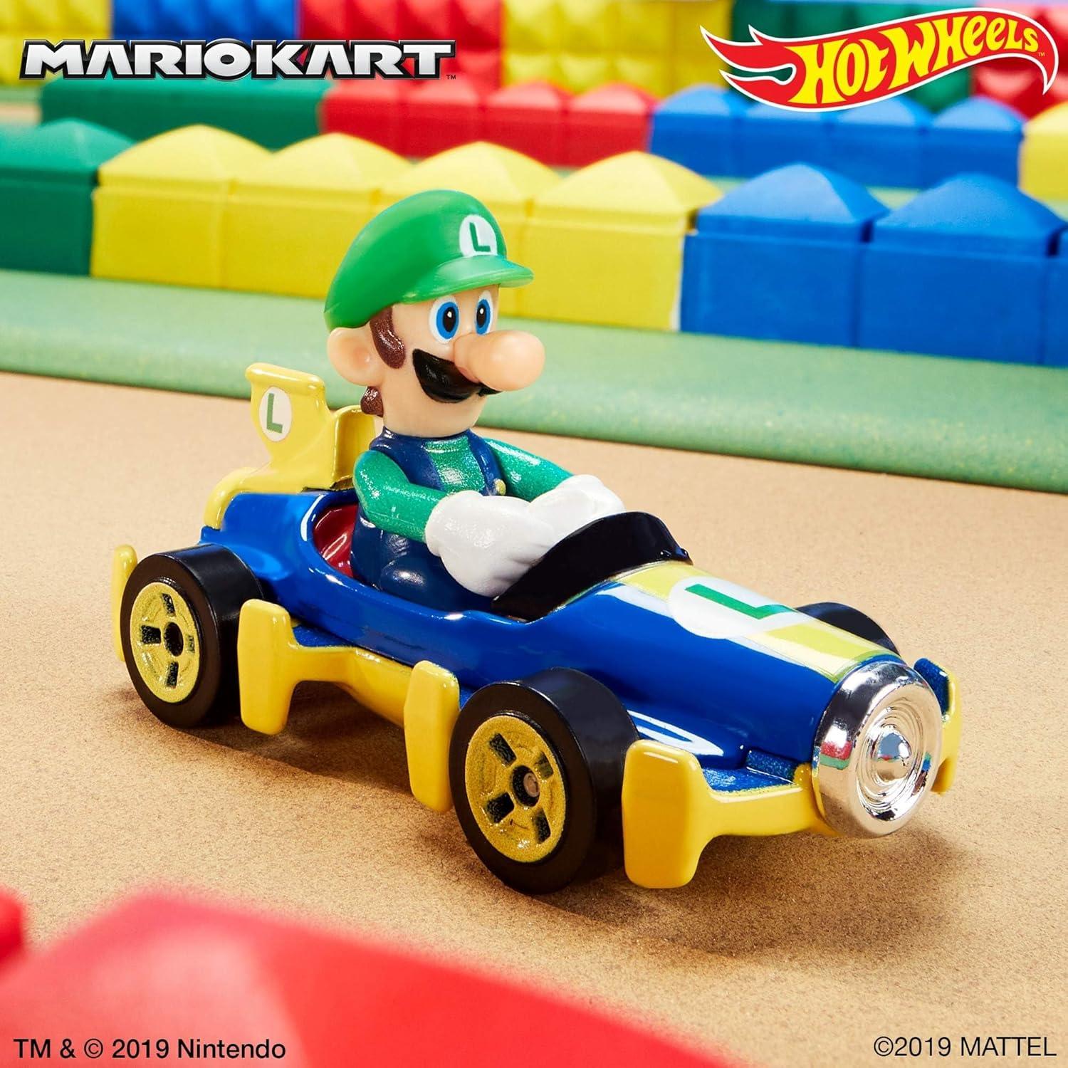 Hot Wheels Mario Kart Luigi Die-Cast 1:64 Mach 8