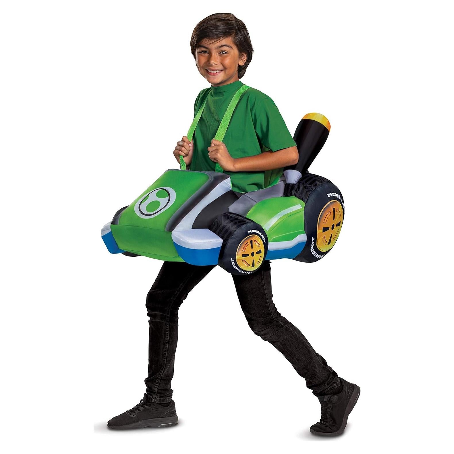 Disfraz Inflable Yoshi Kart Disguise para Niños 4-8 Años