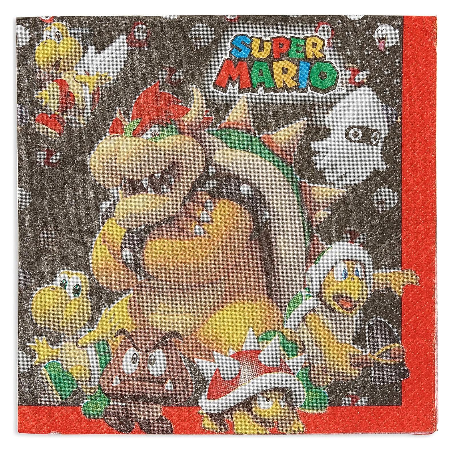 Servilletas de Almuerzo Super Mario Amscan 16 Pcs 32.7 cm