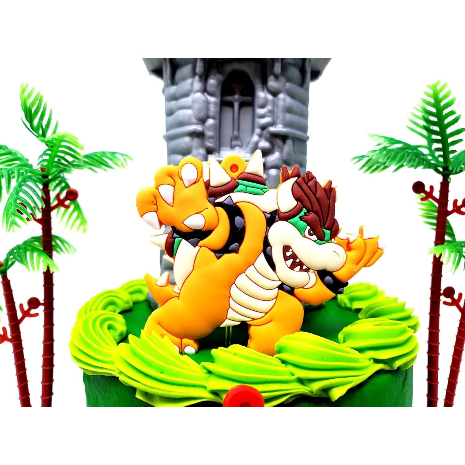 Topping de Pastel Super Mario Bros - Mario y Bowser - 6.35 cm