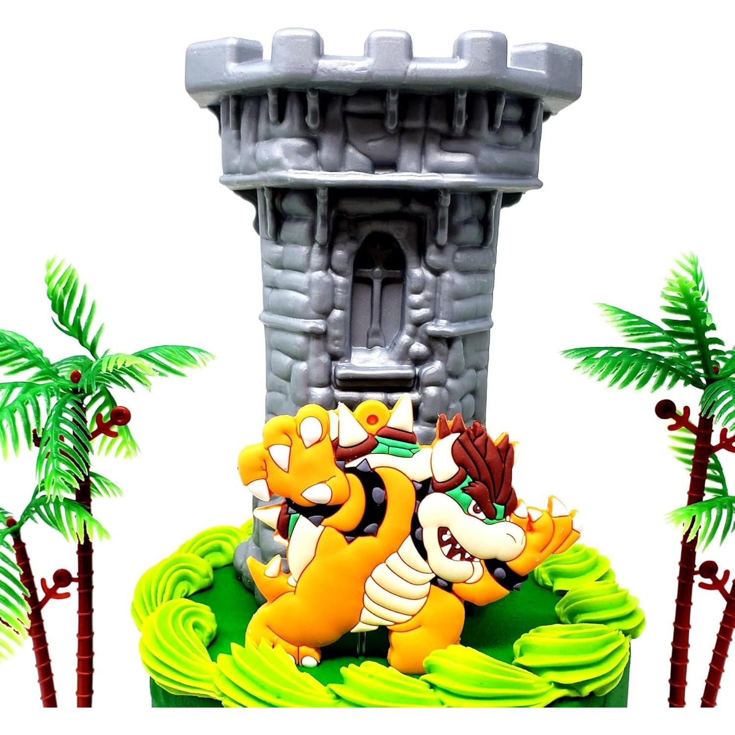 Topping de Pastel Super Mario Bros - Mario y Bowser - 6.35 cm