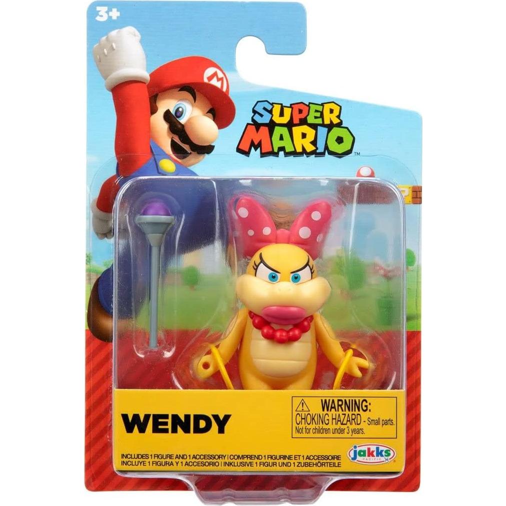 Figura de Acción Super Mario Wendy Koopa 5.08 cm Jakks