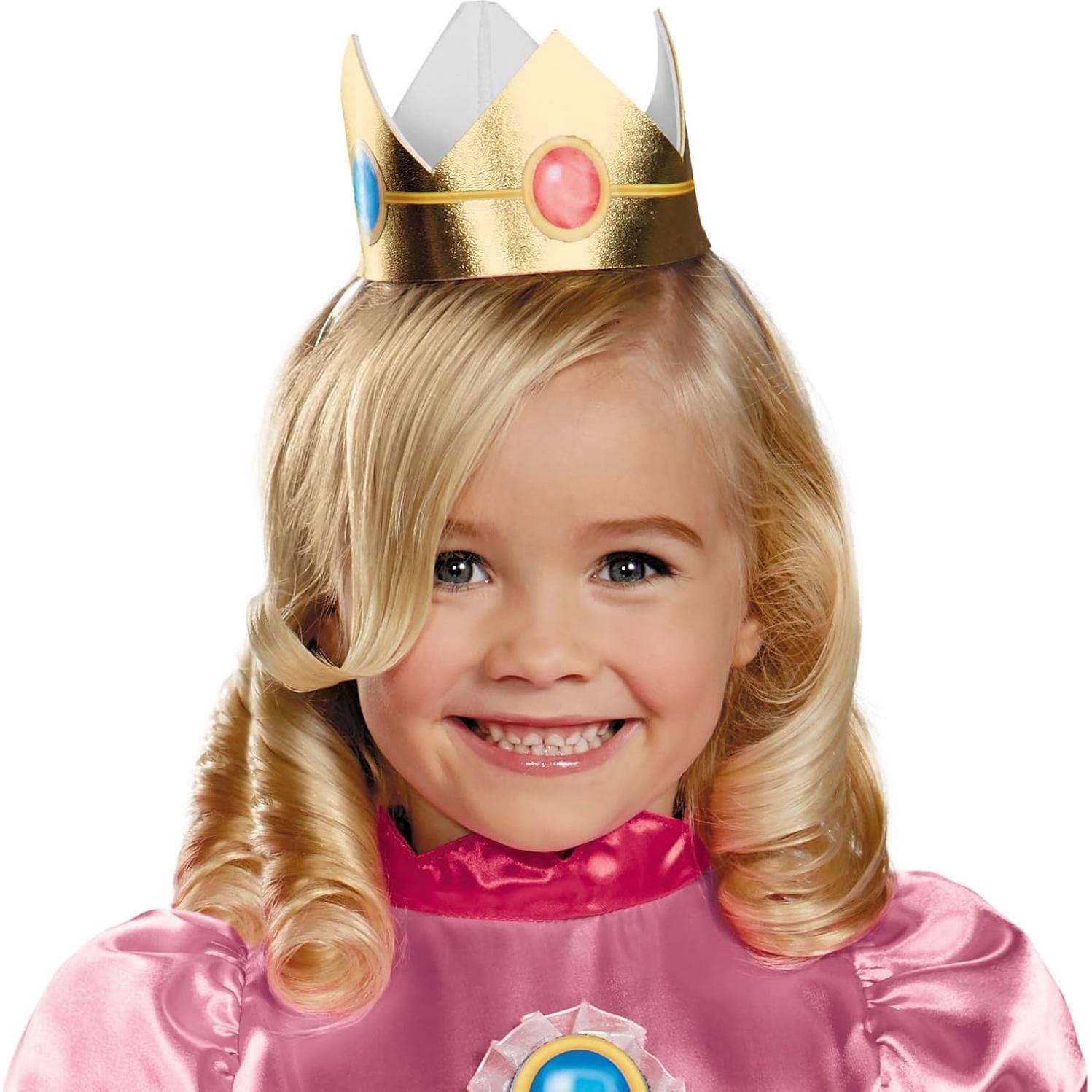 Disfraz Princesa Peach para Niña Mediano Disguise