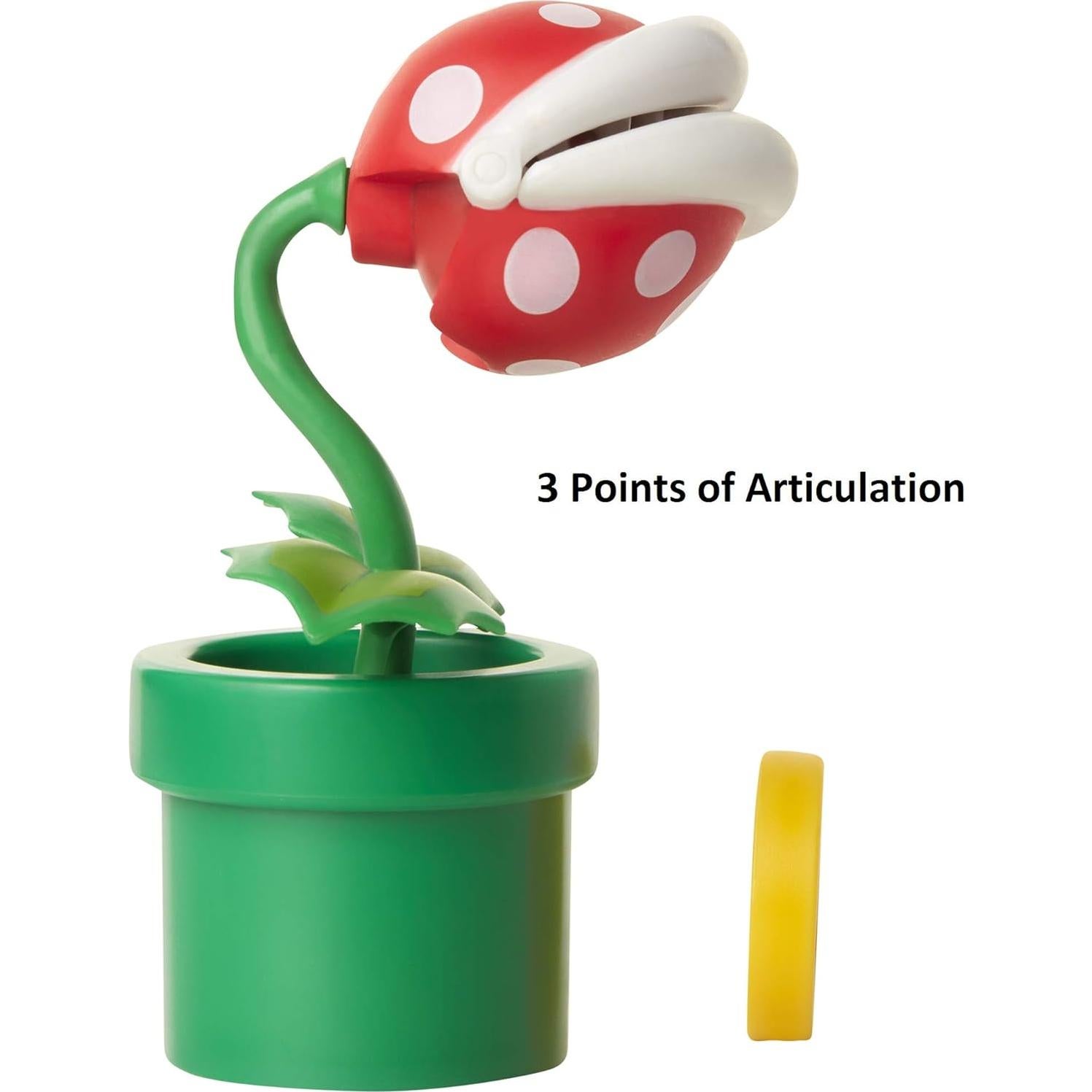 Figura Articulada Piranha Plant Super Mario Jakks 10.16 cm