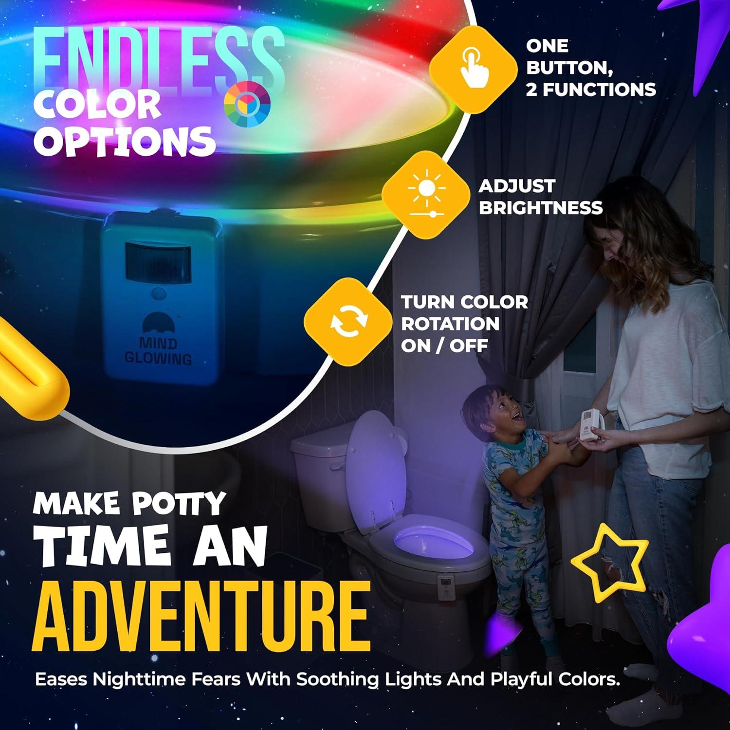 Luz de Inodoro LED con Sensor de Movimiento Mind-Glowing