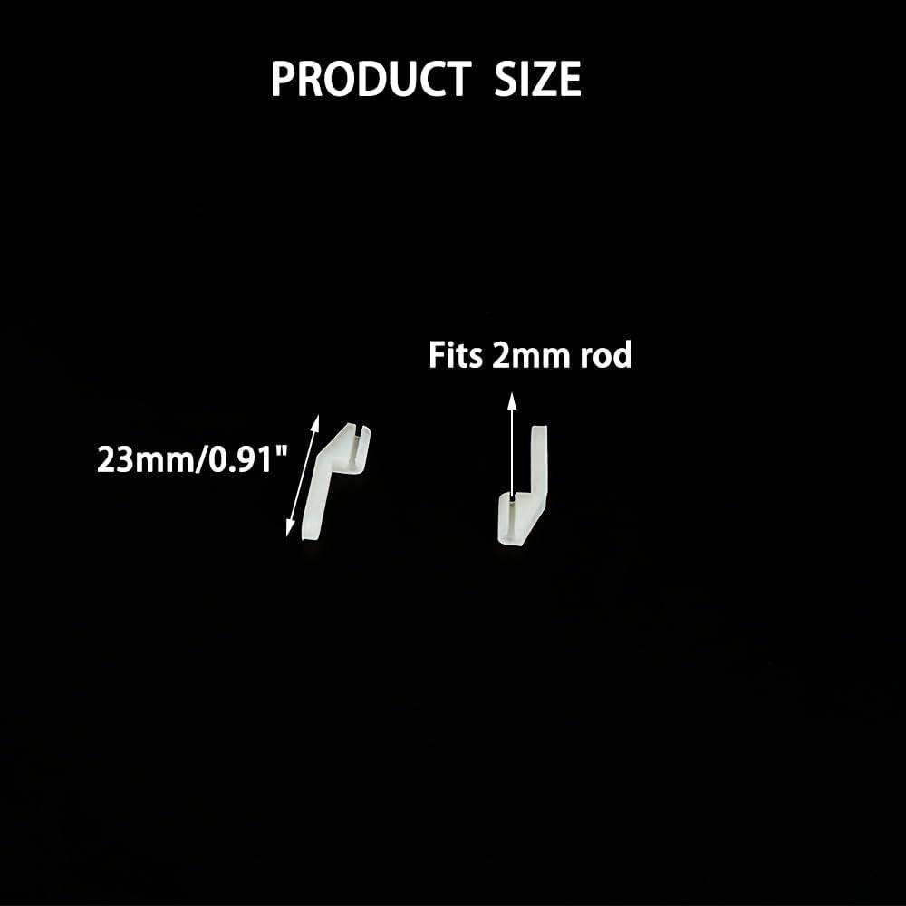 10 Sujetadores Plásticos URIMPAVIDO para Aviones RC 2mm