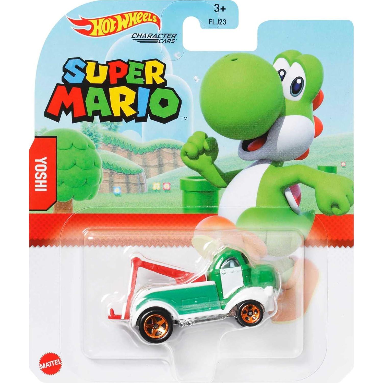 Vehículo Yoshi Hot Wheels Super Mario 1:64 63.5g