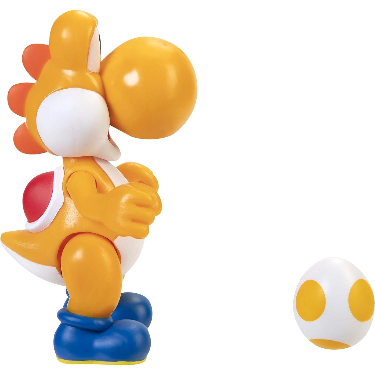 Figura de Acción Super Mario Yoshi Naranja 10 cm con Accesorio