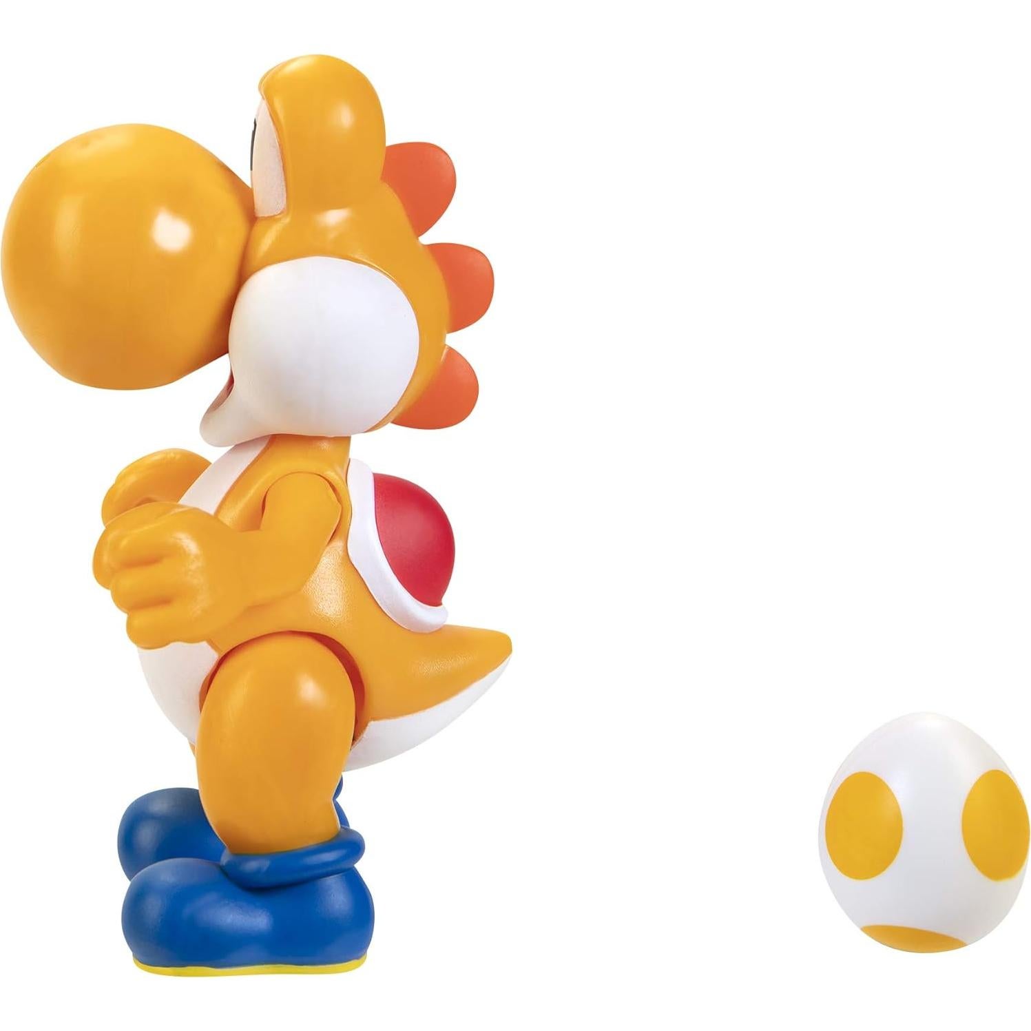 Figura de Acción Super Mario Yoshi Naranja 10 cm con Accesorio