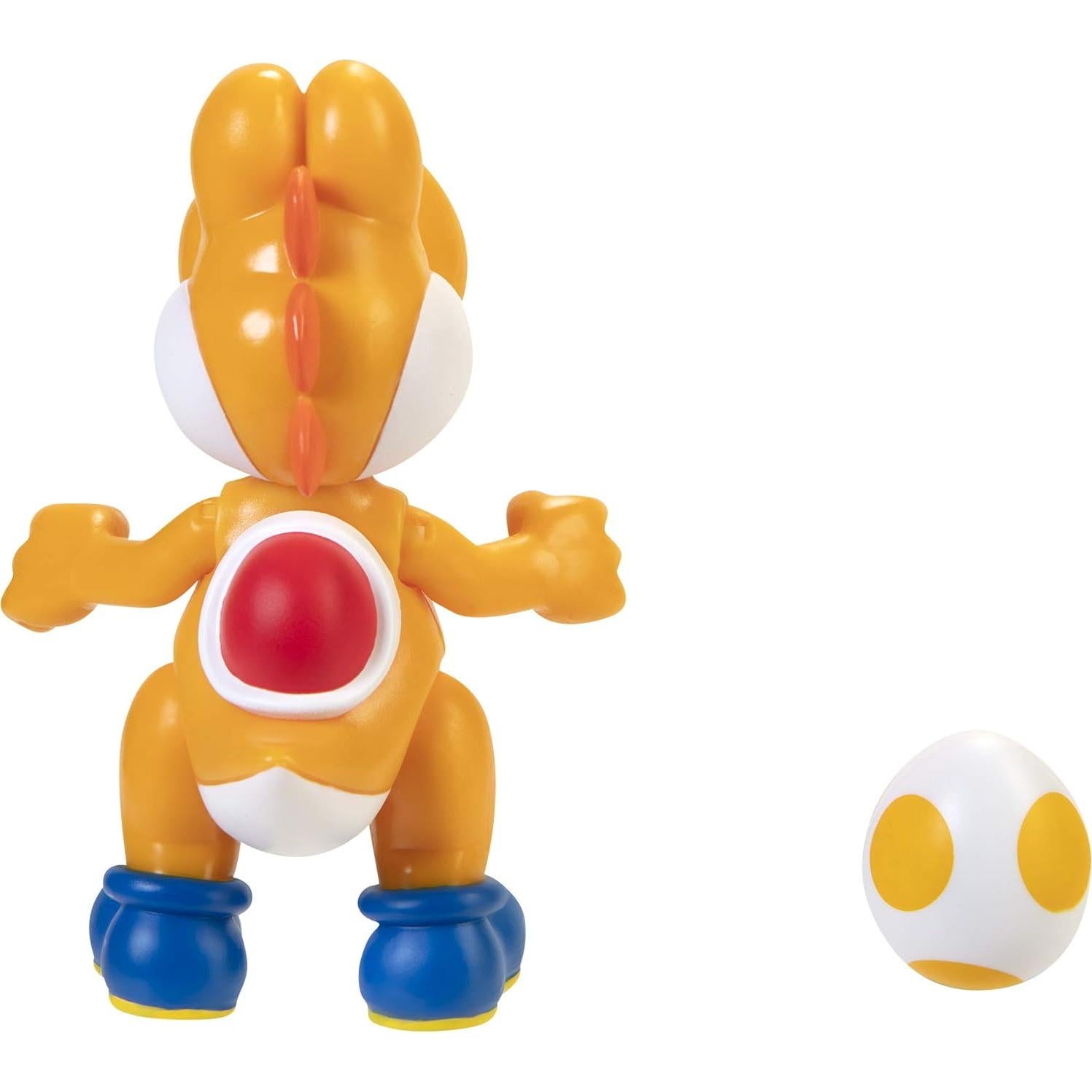Figura de Acción Super Mario Yoshi Naranja 10 cm con Accesorio