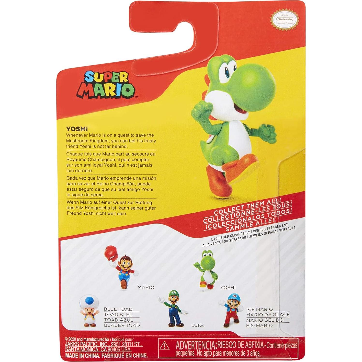 Figura de Acción Yoshi Corriendo 6.35 cm Jakks Coleccionable