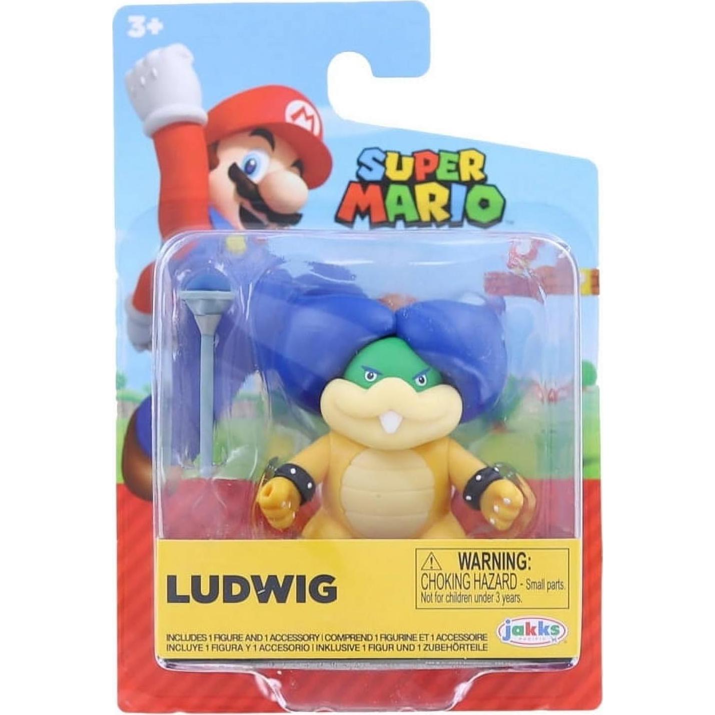 Figura Mini Ludwig Von Koopa 6.35 cm Super Mario