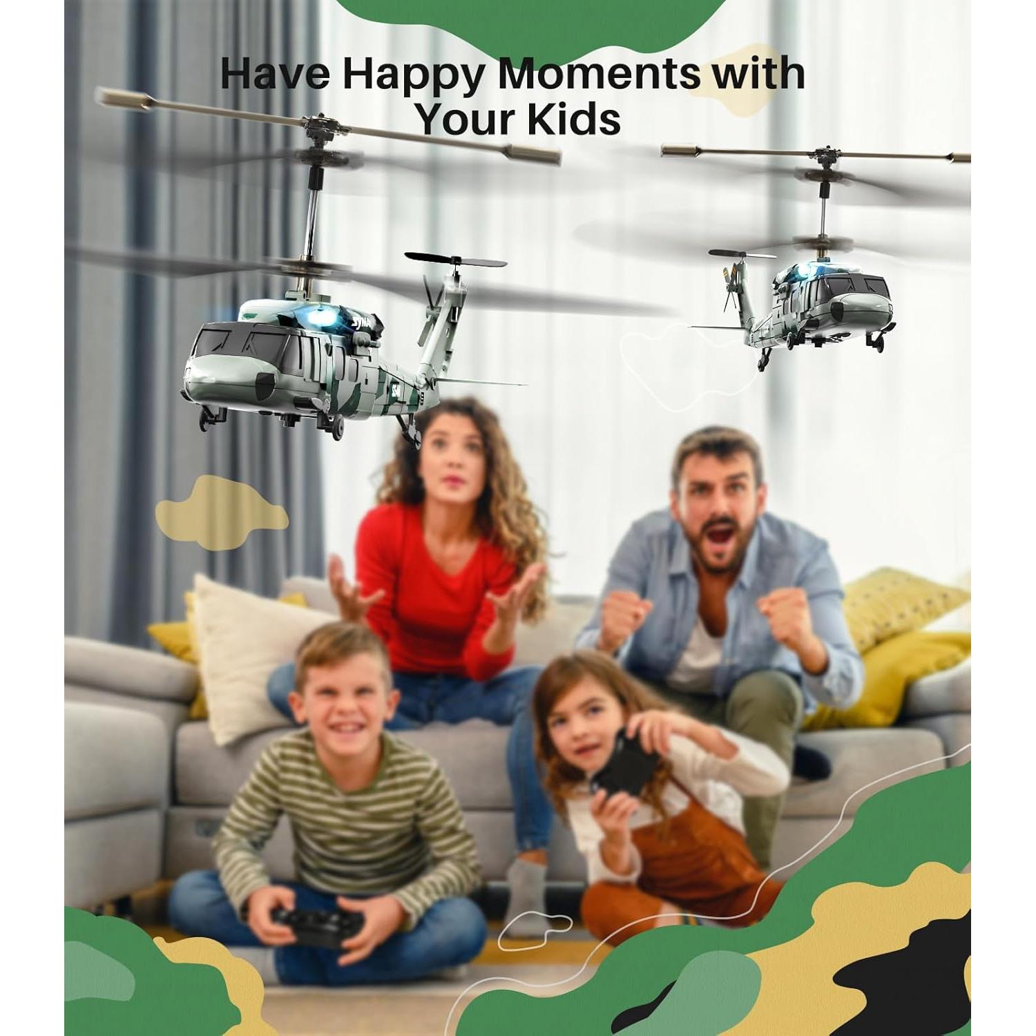 Helicóptero RC SYMA S54H Militar para Niños 22.5x5x9cm