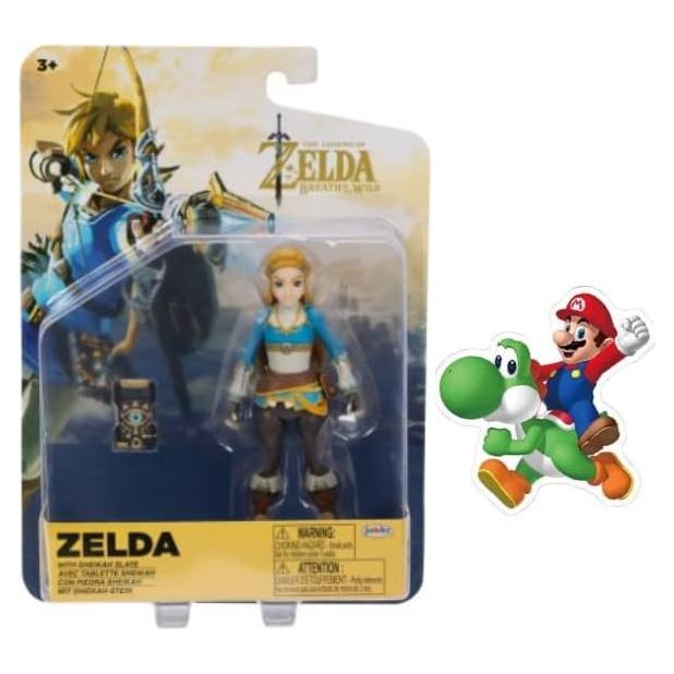 Figura de acción articulada Super Mario Jakks 10.16 cm + Zelda